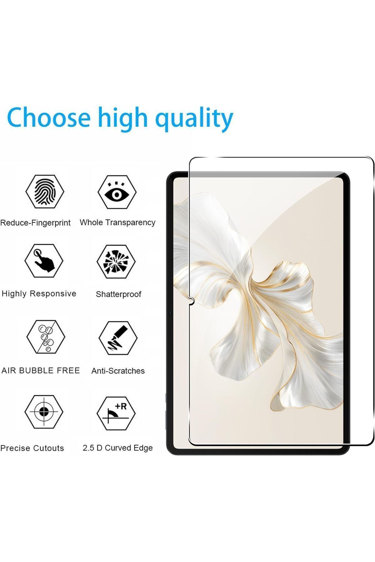 m.tk moveteck-Honor Pad 9 12.1 Inch Nano Unbreakable Screen Protector Glass Transparent Flexible Protective Full Containers 6