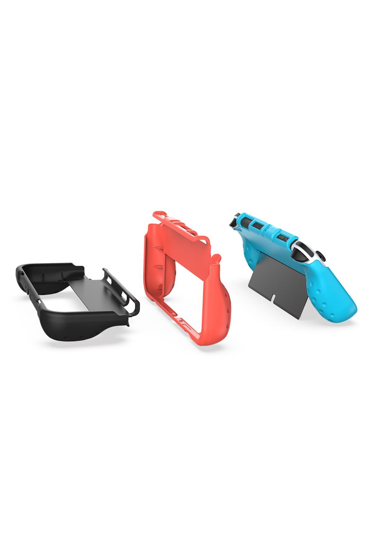 Nintendo Switch OLED El Destekli Grip Tasarımlı Koruyucu Silikon Kılıf 6