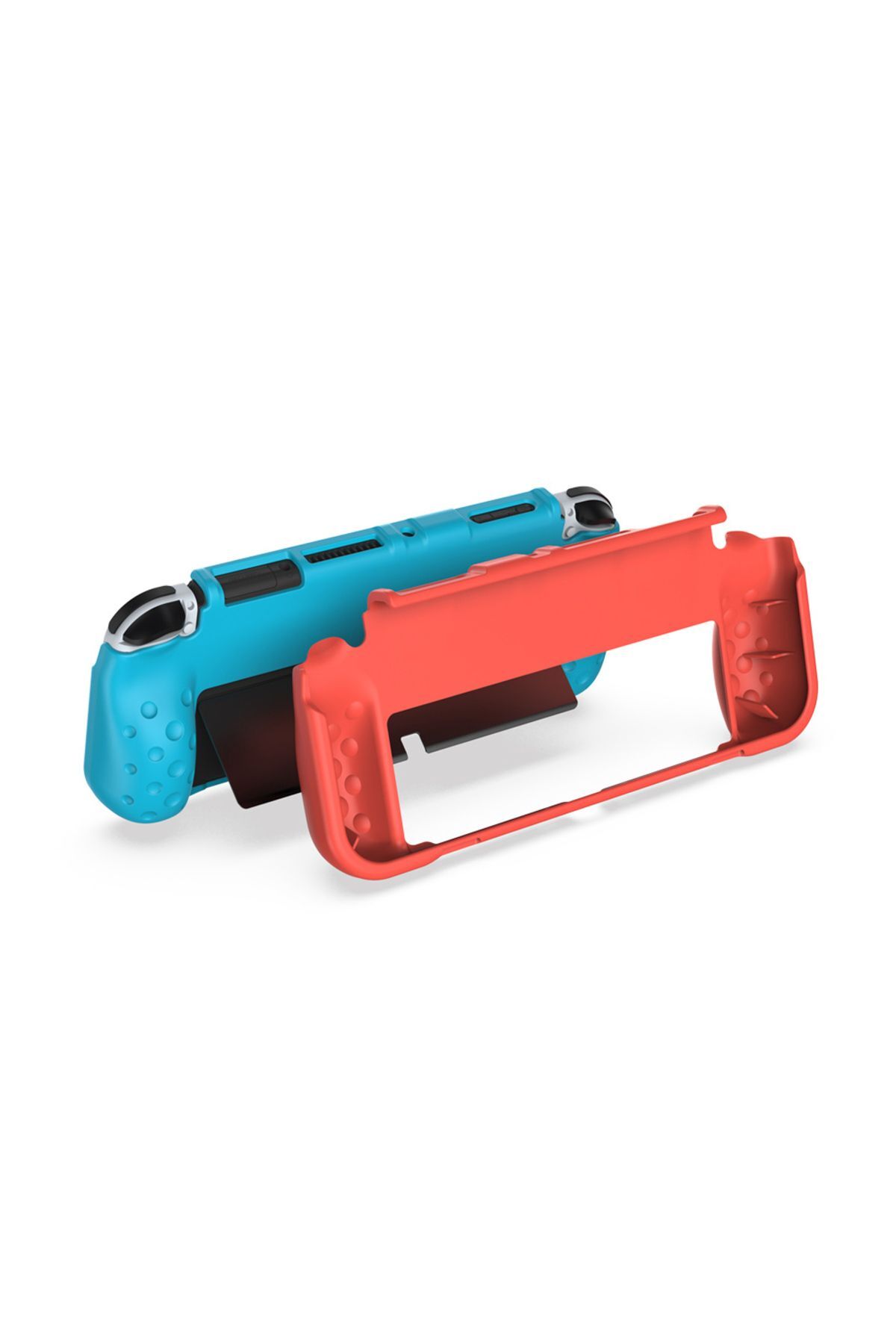 Nintendo Switch OLED El Destekli Grip Tasarımlı Koruyucu Silikon Kılıf 5