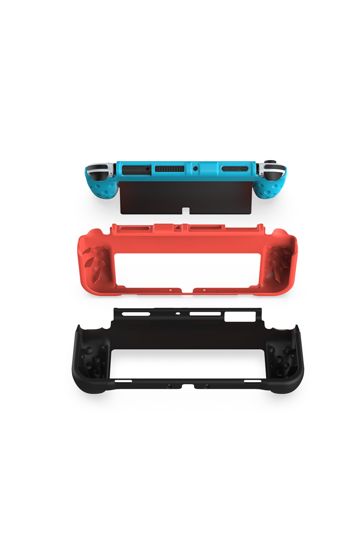Nintendo Switch OLED El Destekli Grip Tasarımlı Koruyucu Silikon Kılıf 7