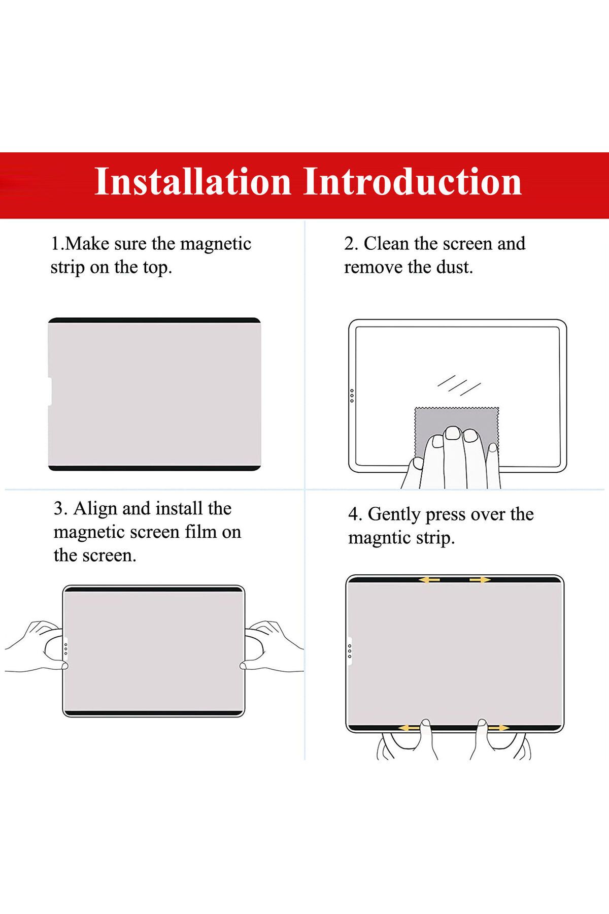 Deppo Trend-Easy Use Screen Protector Compatible for Samsung Tab S9 Fe Plus - Paper Like Paper Feeling 7