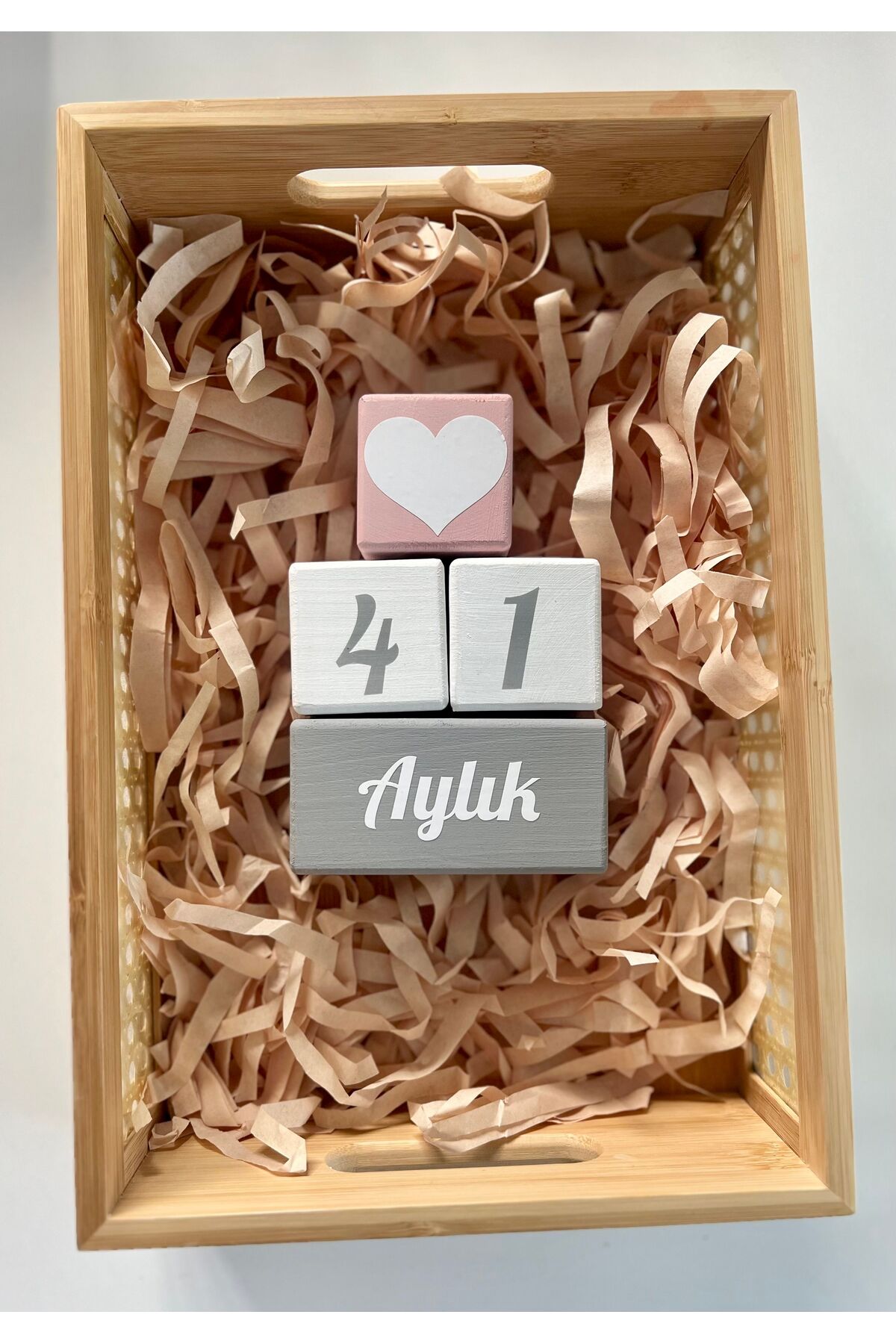 Gri  yabangülü anne bebek anı küpü cekım aksesuarı