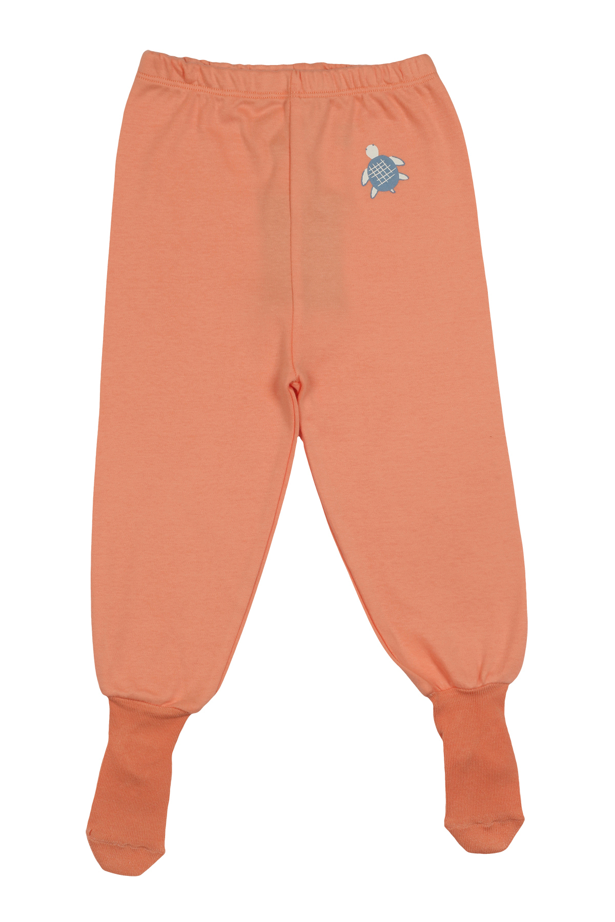 Melekpare Kız Erkek Bebek Patikli Pantolon Kendinden Çoraplı Alt Pijama Mevsimlik %100 Organik Pamuk 2'li Set fotoğrafı 2 (önizleme)