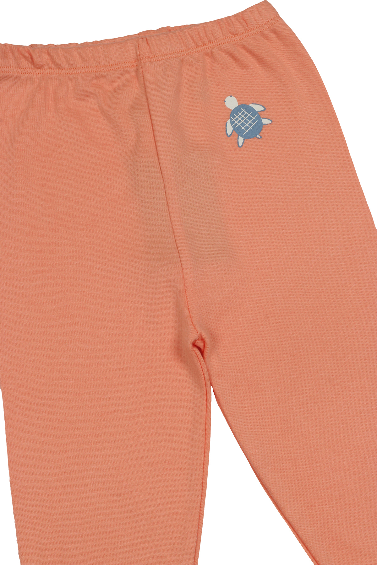 Melekpare Kız Erkek Bebek Patikli Pantolon Kendinden Çoraplı Alt Pijama Mevsimlik %100 Organik Pamuk 2'li Set fotoğrafı 3 (önizleme)