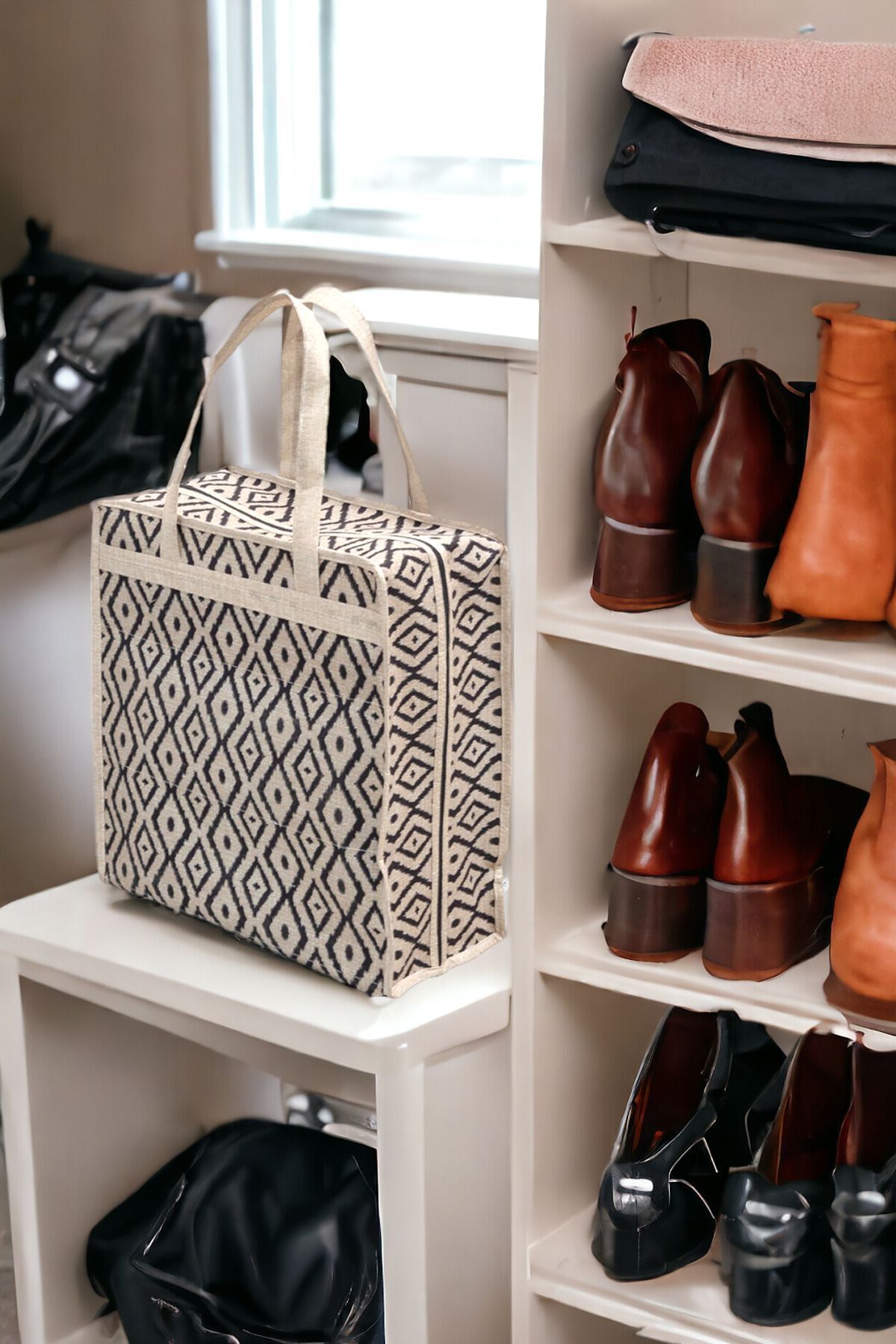 Shoe and purse organizer store