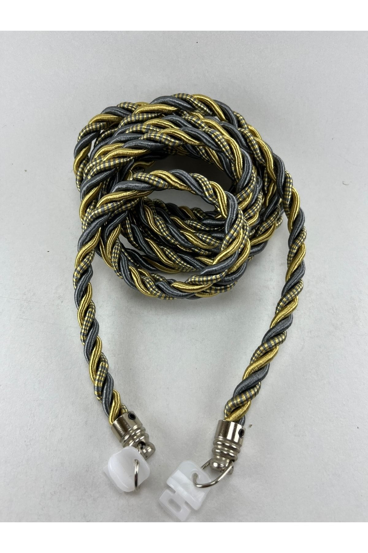 Wrap Curtain Tulle Fund Collection Apparatus Rope Cord Braçol 300cm Metal Tip 1 Piece Demirkordon
