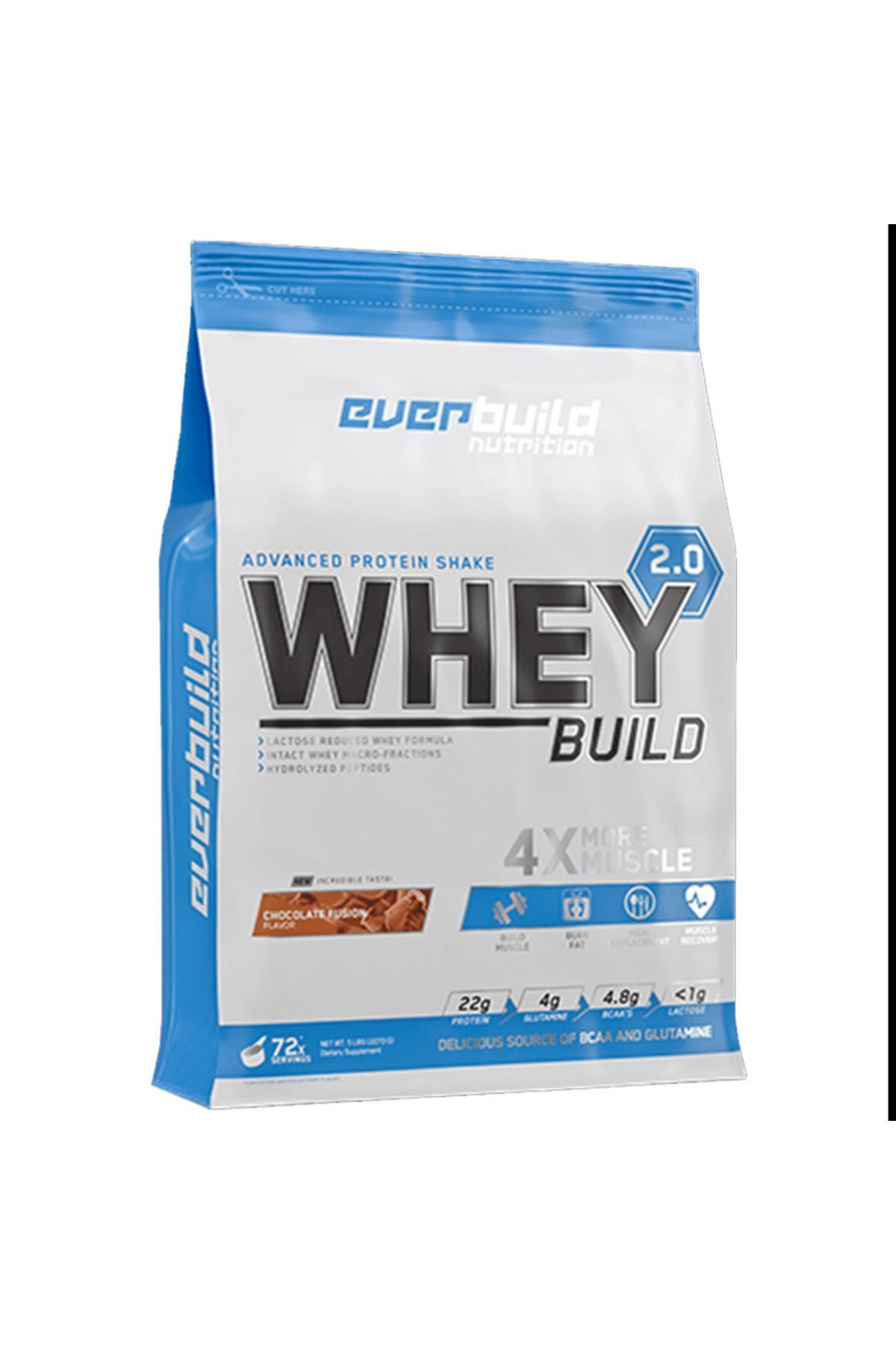 EverBuild Nutrition-Everbuild Whey Protein Build 2.0 2.27kg 70 SERVICE 1