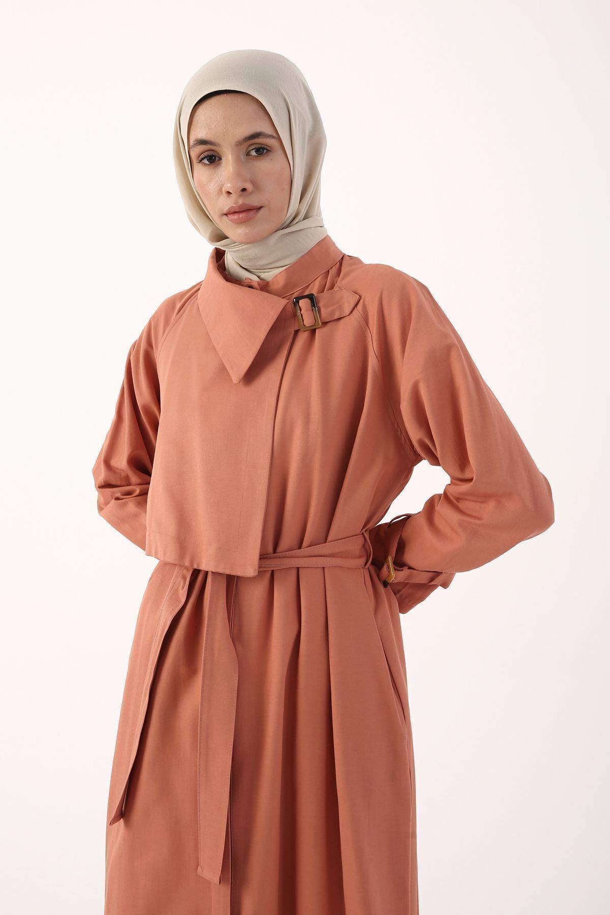 Ветровка ALLDAY Salmon с поясом и молнией Abaya 22DB86026AL0