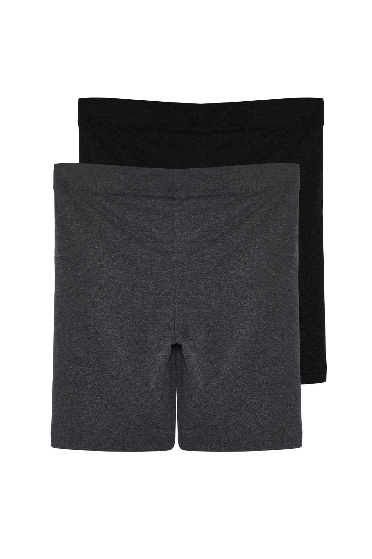 Trendyol Curve-Schwarz-Anthrazit 2er-Pack gestrickte Leggings TBBSS24BV00003 9