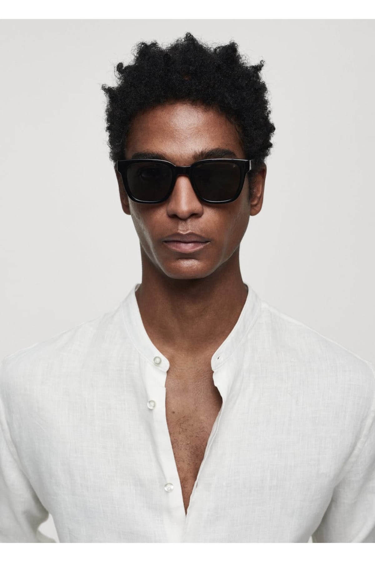 پیراهن مردانه آبی MANGO Man | 67026731 اورجینال - تصویر 6