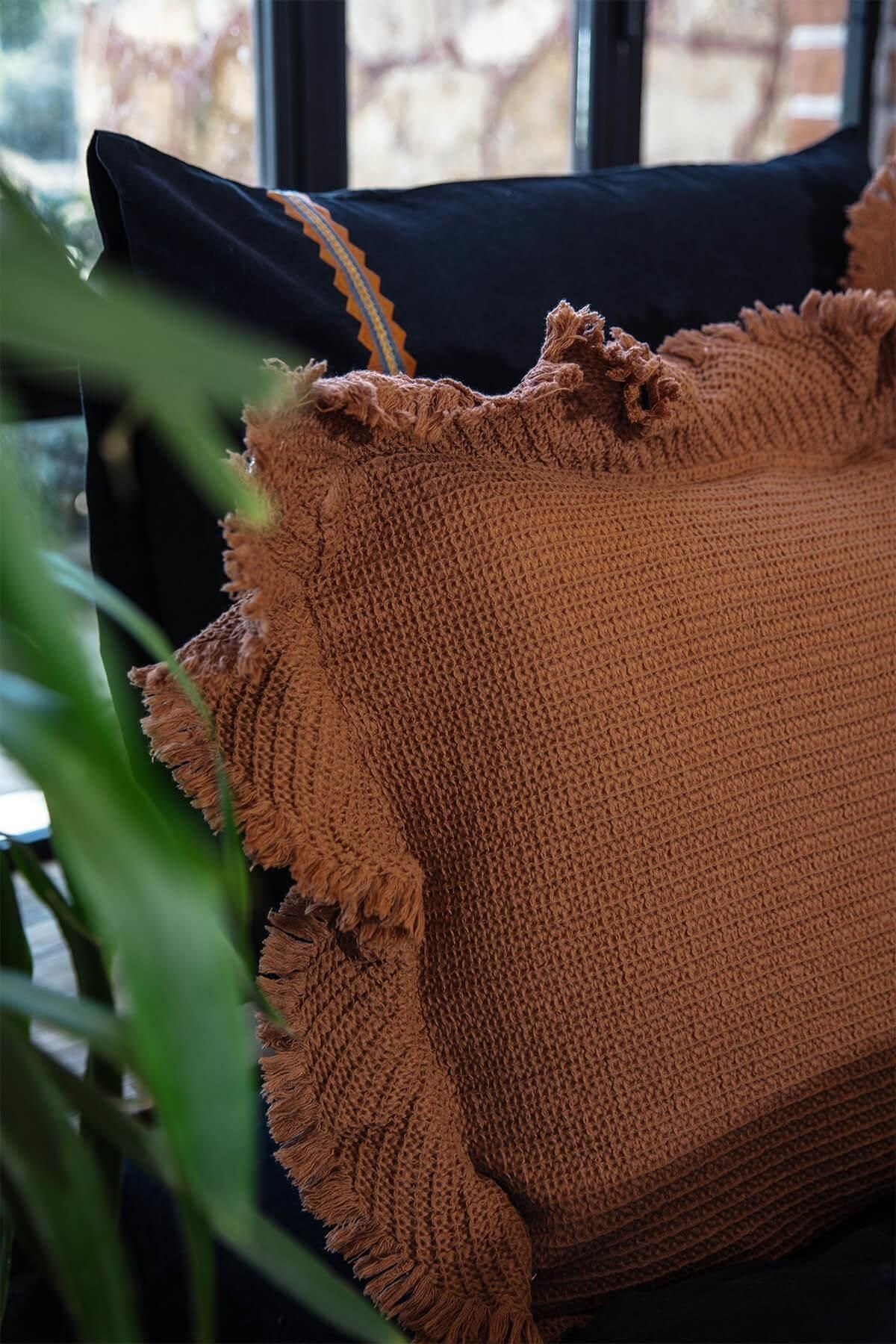 سرویس روتختی دو نفره  قهوه ای اکوکاتنEcocotton | 8684170000000 اورجینال - تصویر 3