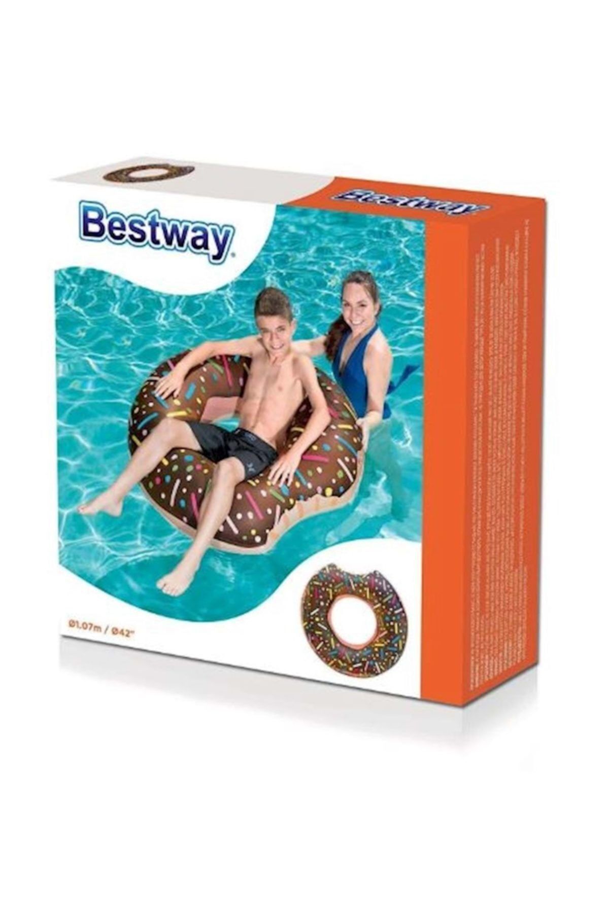 BESTWAY-دونات كبيرة 107 سم دونات بحرية كبيرة 36118 5