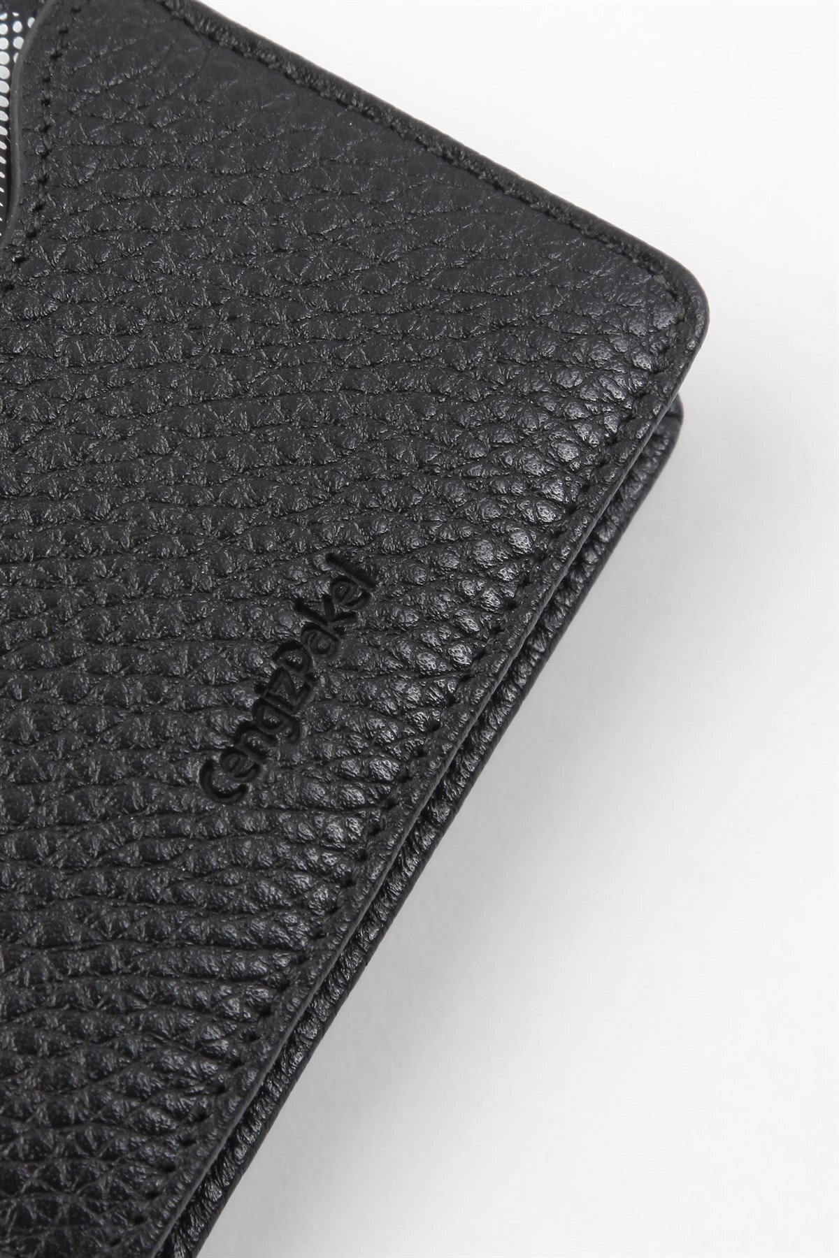 Cengiz Pakel  Cengiz Pakel Hakiki Deri Kartlık 2499-siyah-yeşil - Görsel 4