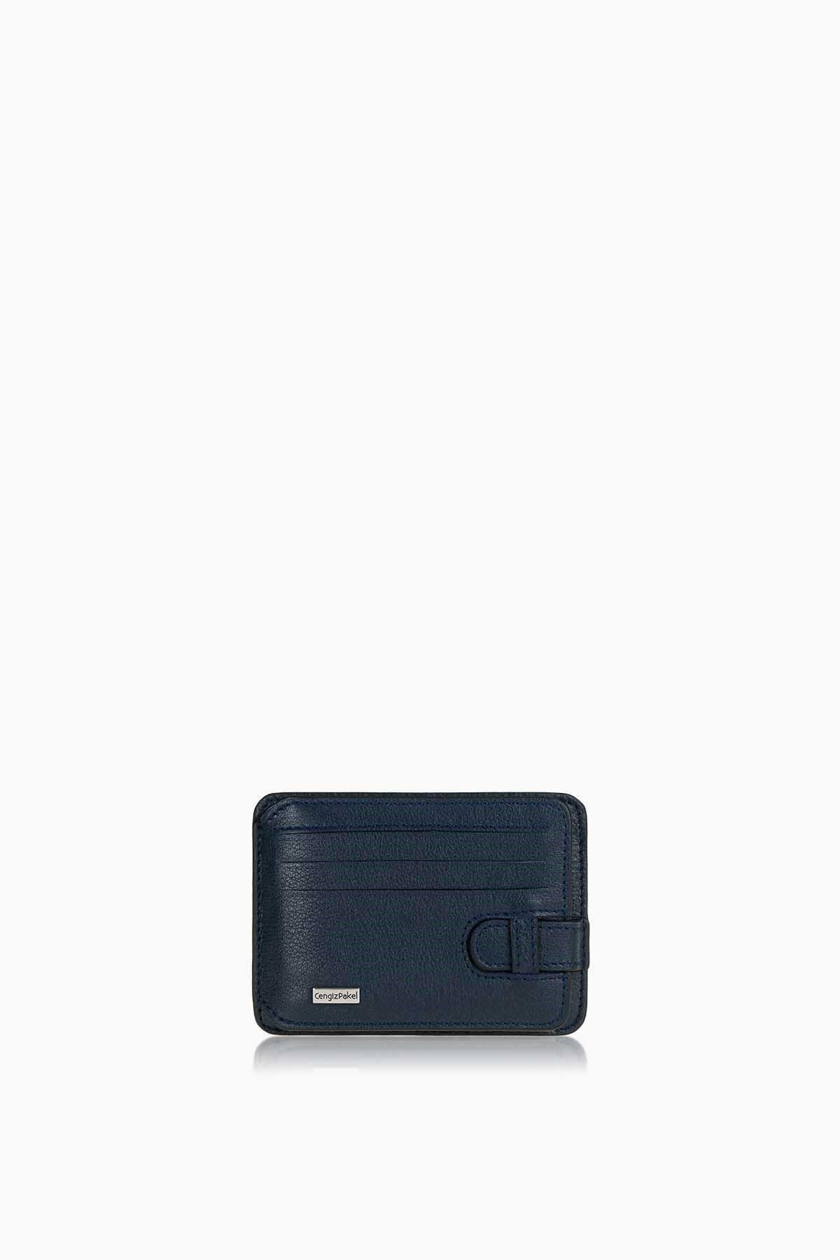 CENGİZ PAKEL-Θήκη για κάρτες από γνήσιο δέρμα Cengiz Pakel 2404-Navy Blue 1