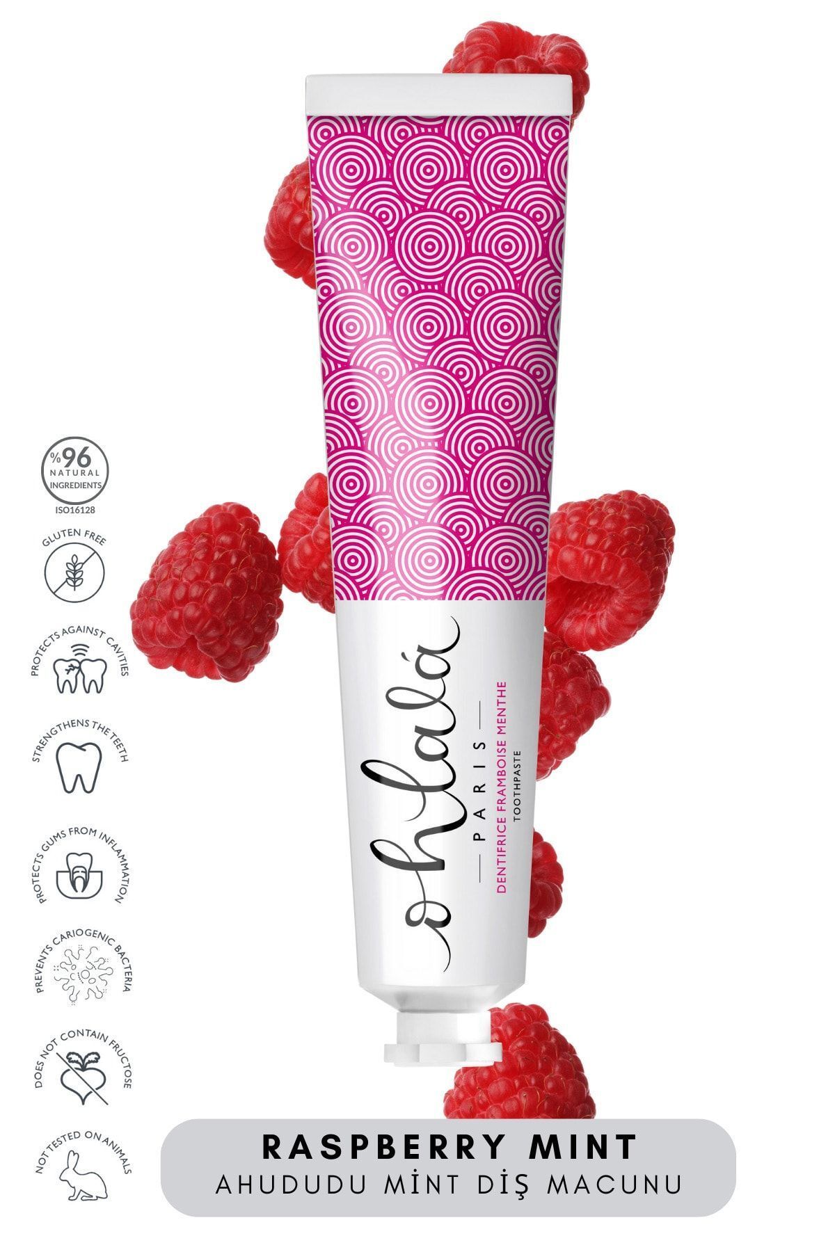 OHLALA-Raspberry Mint (Raspberry-Mint) Toothpaste 75ml 3