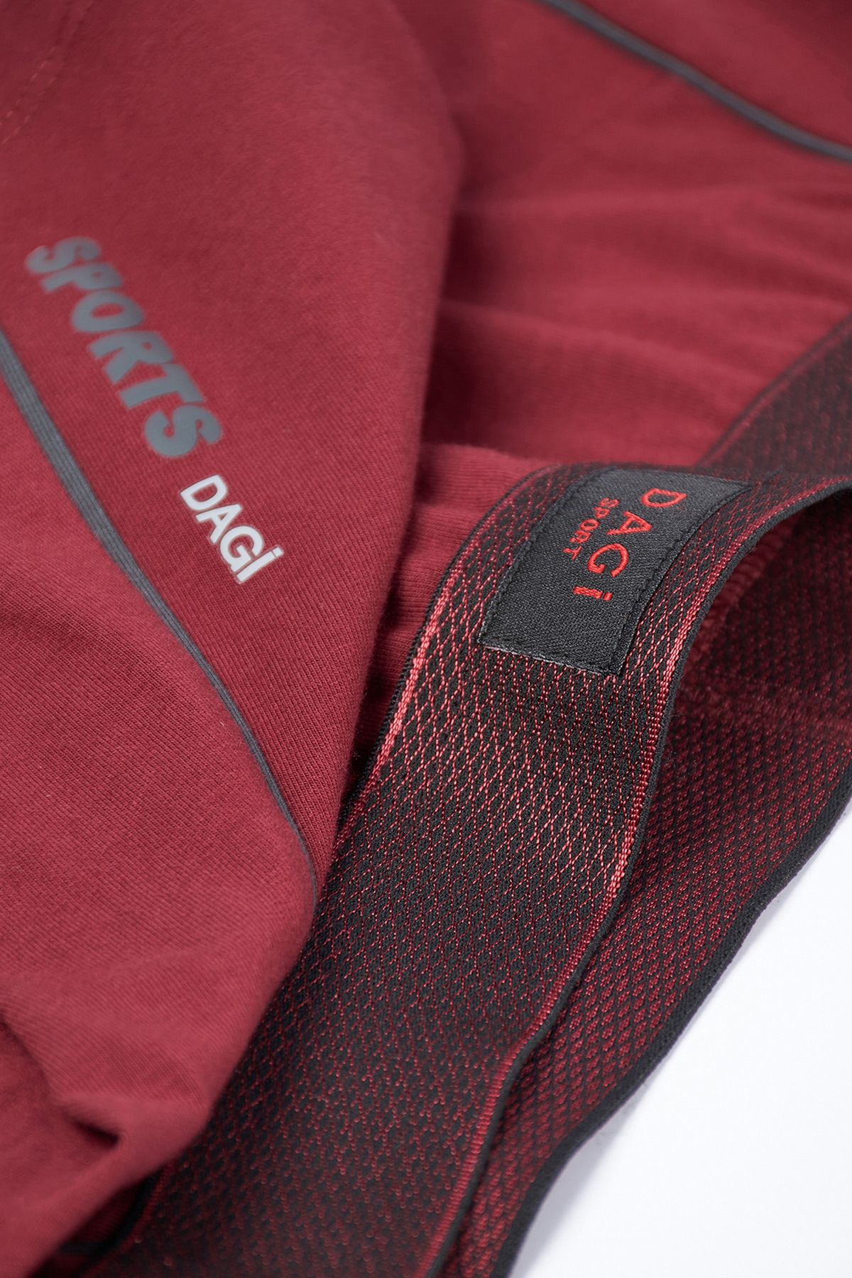 Dagi-Boxer sport compact roșu Claret pentru bărbați 3