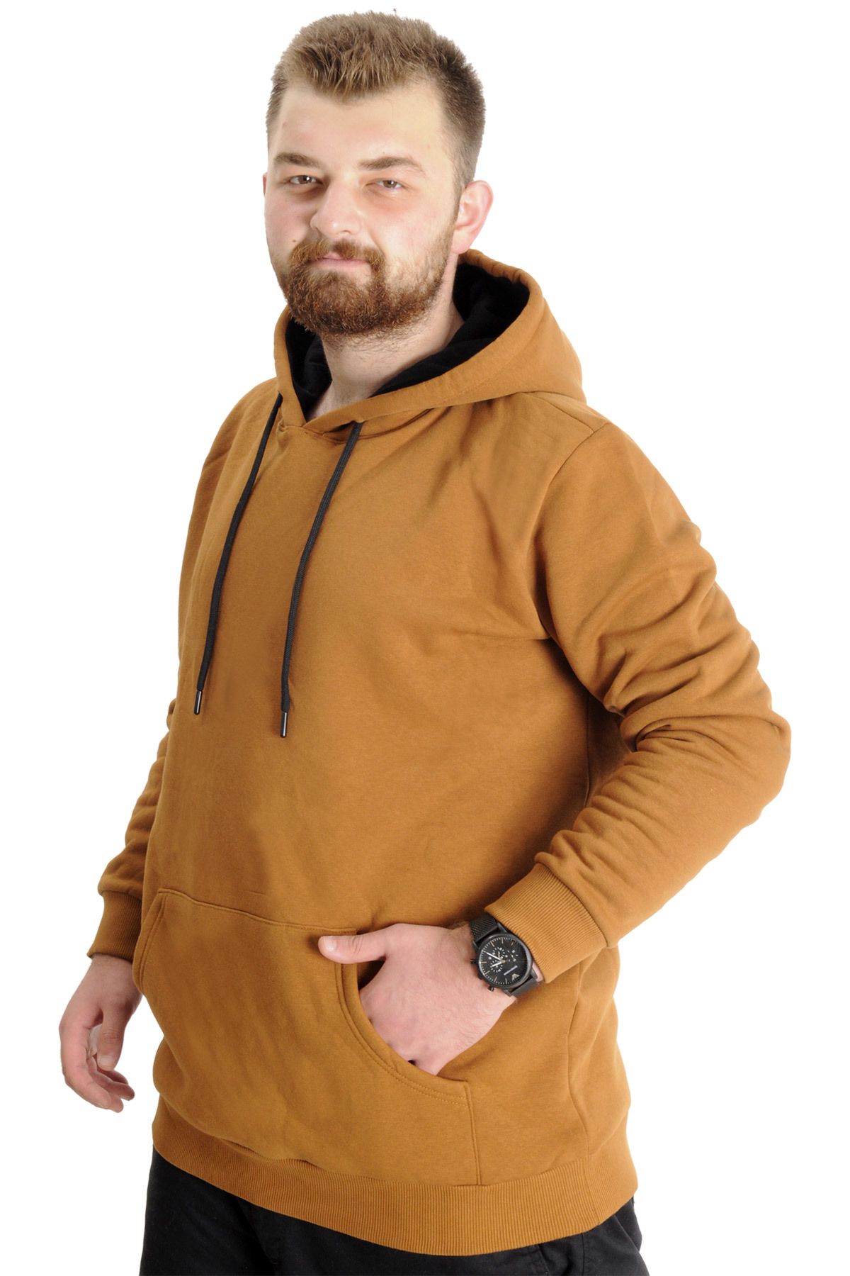 ModeXL-مودا XL مقاس كبير سويت هودي كانجارو جيب أساسي 20562 جملي 2