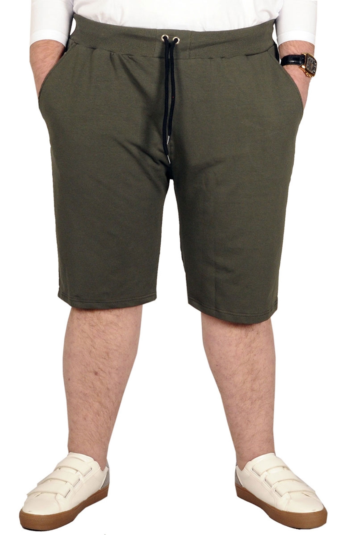 Mode Xl Plus Size Men's Capri Straight Basic 20500 Khaki
