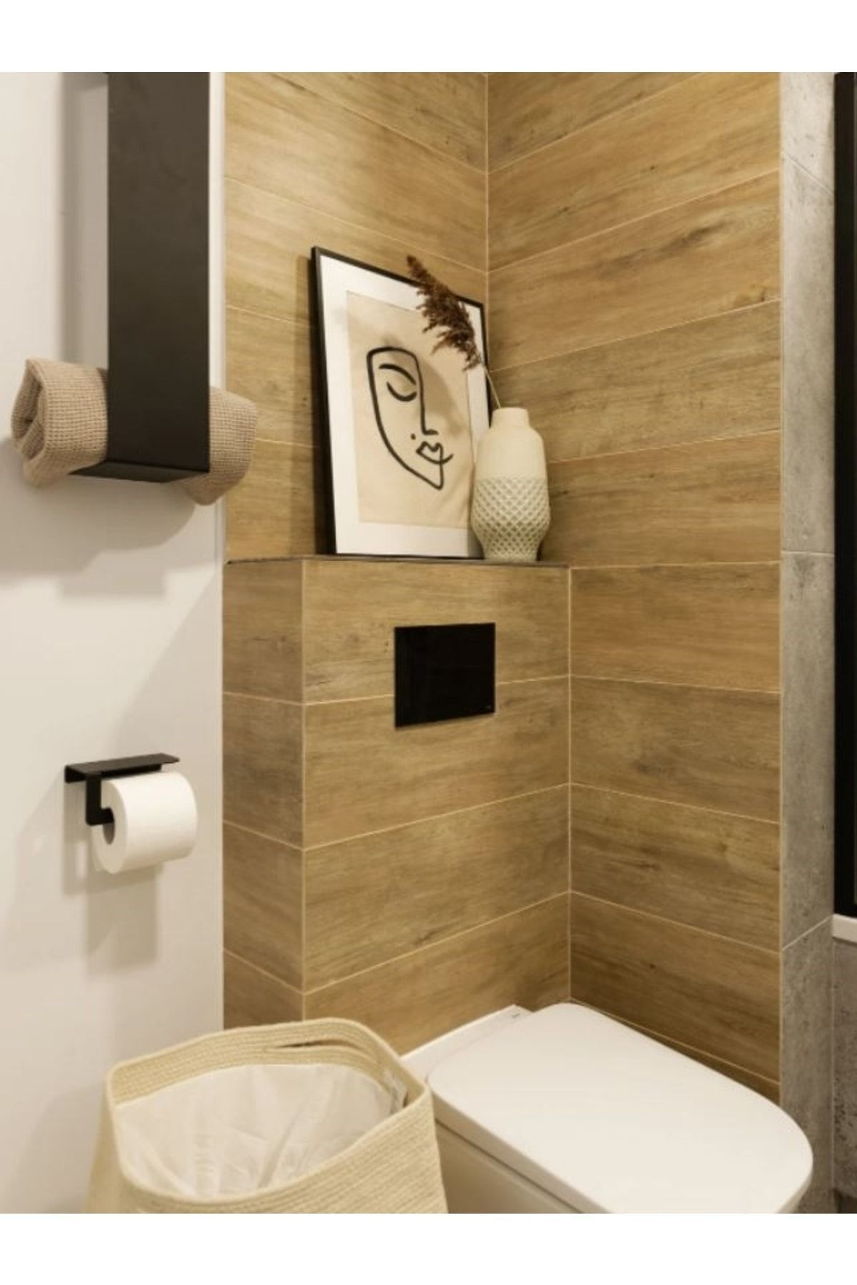 MEBA-Metal Toilet Paper Holder Toilet Paper Hanger with Phone Stand 2