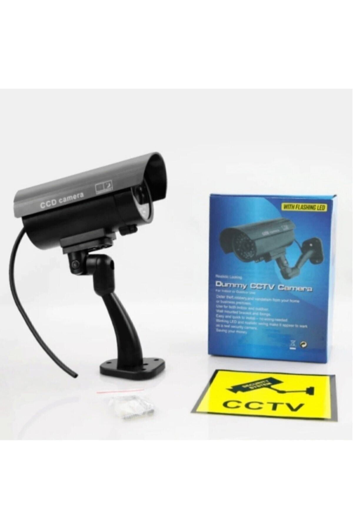 DEMİRALP37-Deterrent Fake Security Camera with Night Vision, Battery and LED 2