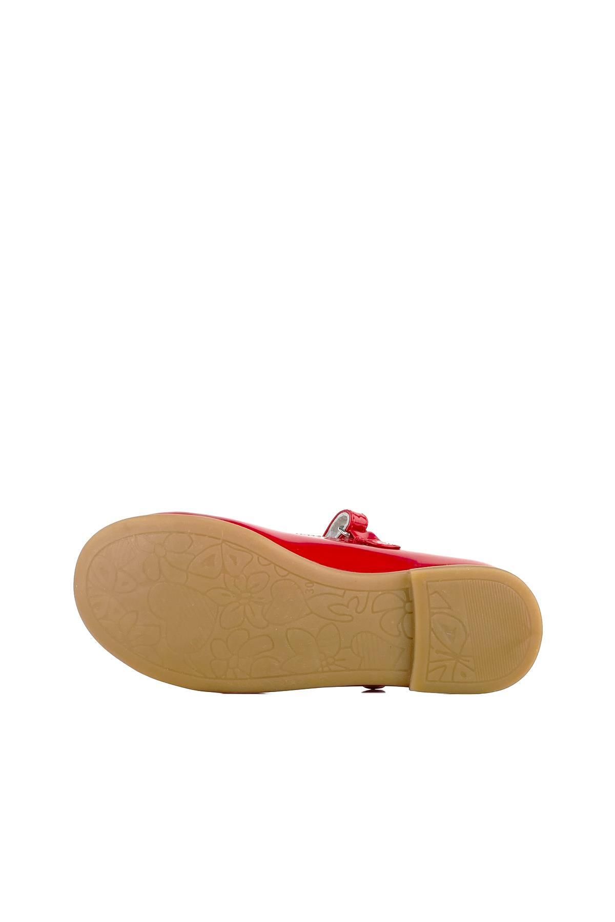Cici Bebe Ayakkabı-Red Girl's Ballerina Ballet 4