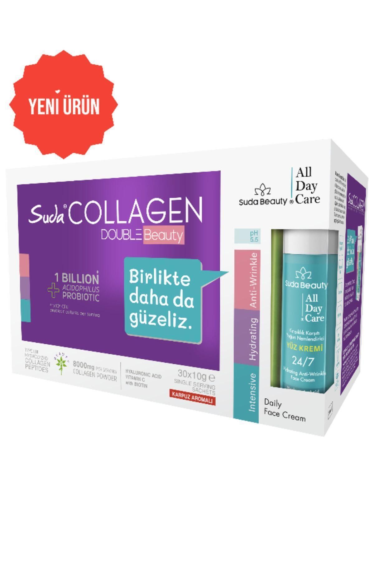 Suda Collagen Double Beauty 10gx30 Шасси Арбузный коллаген+suda Beauty-all Дневной крем для лица 50 мл TYCK1C3YYN169661736894157