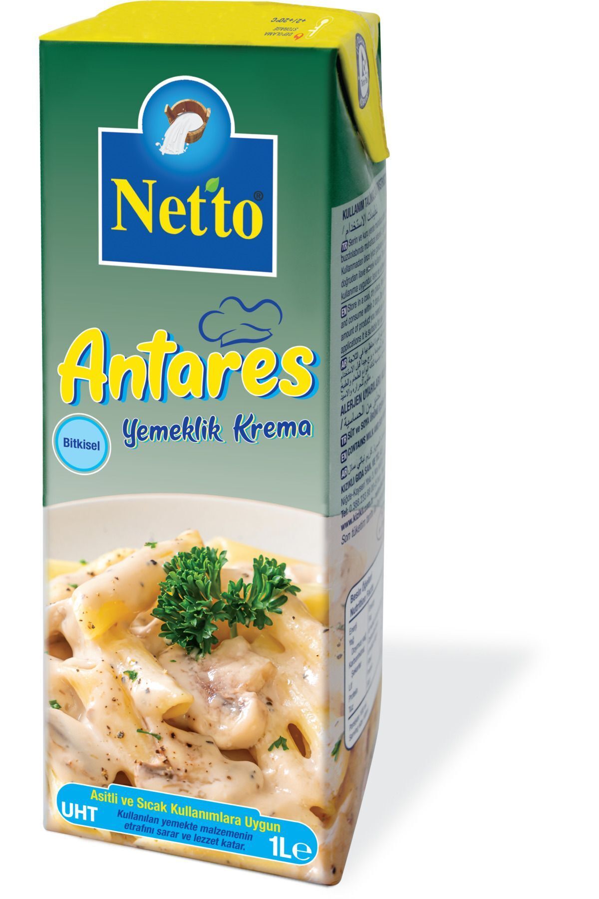 NETTO Bitkisel Yemeklik Sıvı Krema (ANTARES) - 1-lt