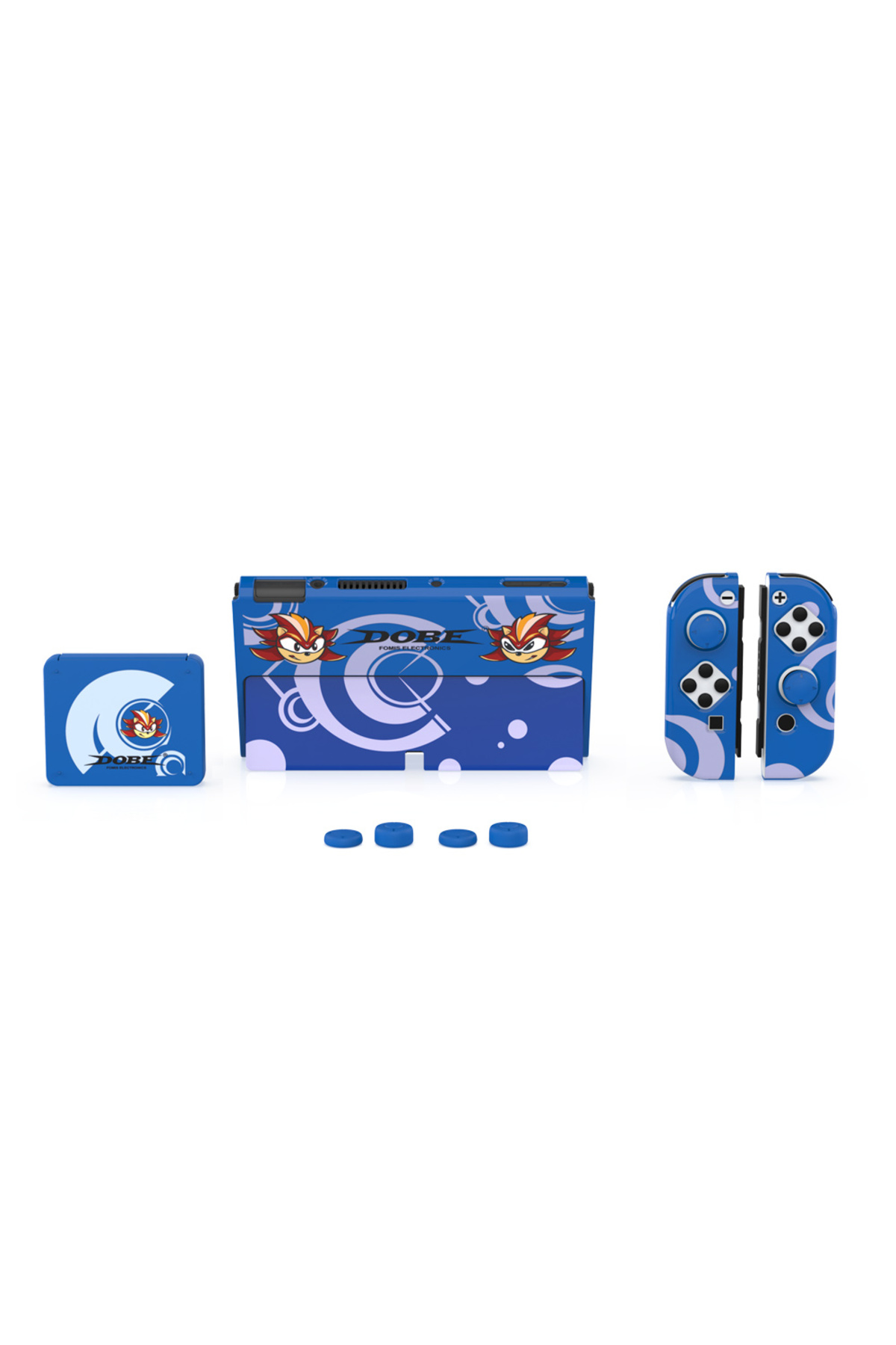Switch Oled Uyumlu 3in1 Standlı Renkli Kılıf Analog Yükseltici ve Koruyucu Kart Kutusu 7