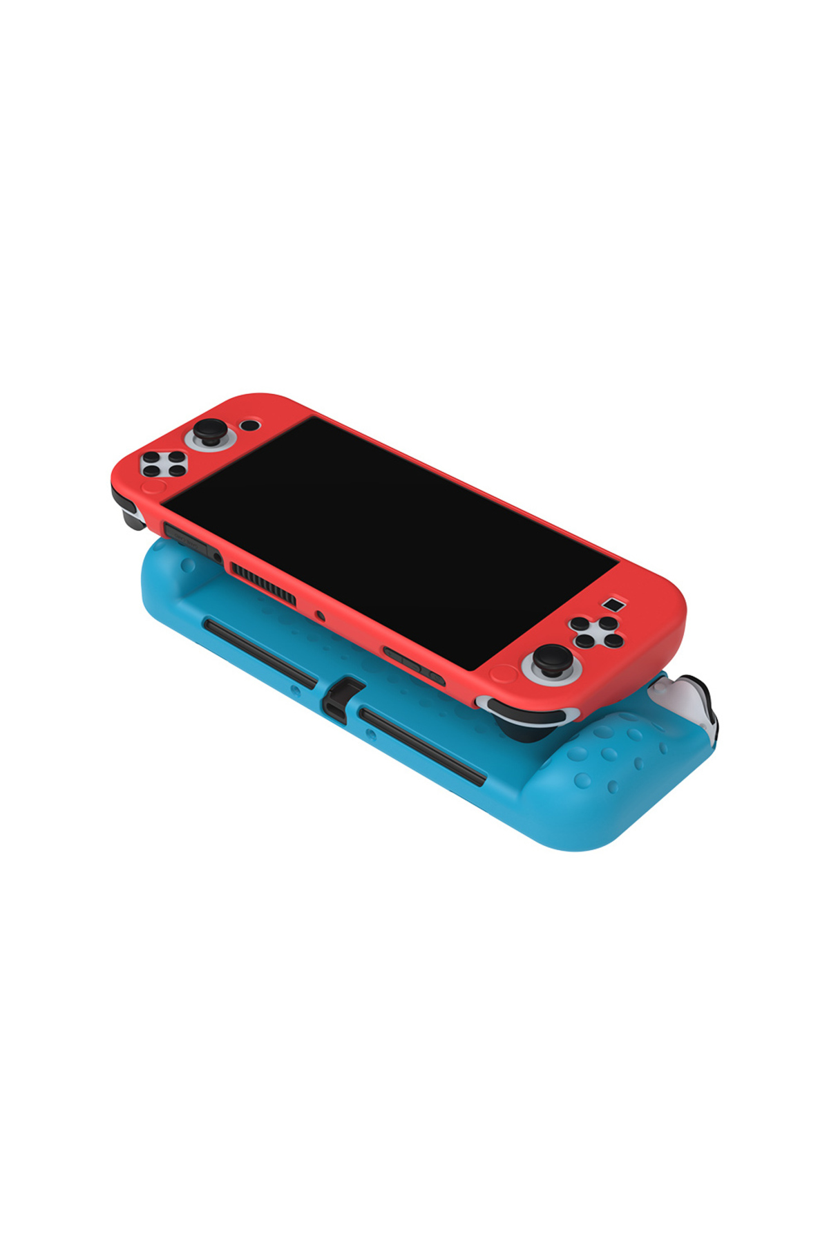 Nintendo Switch OLED El Destekli Grip Tasarımlı Koruyucu Silikon Kılıf 4