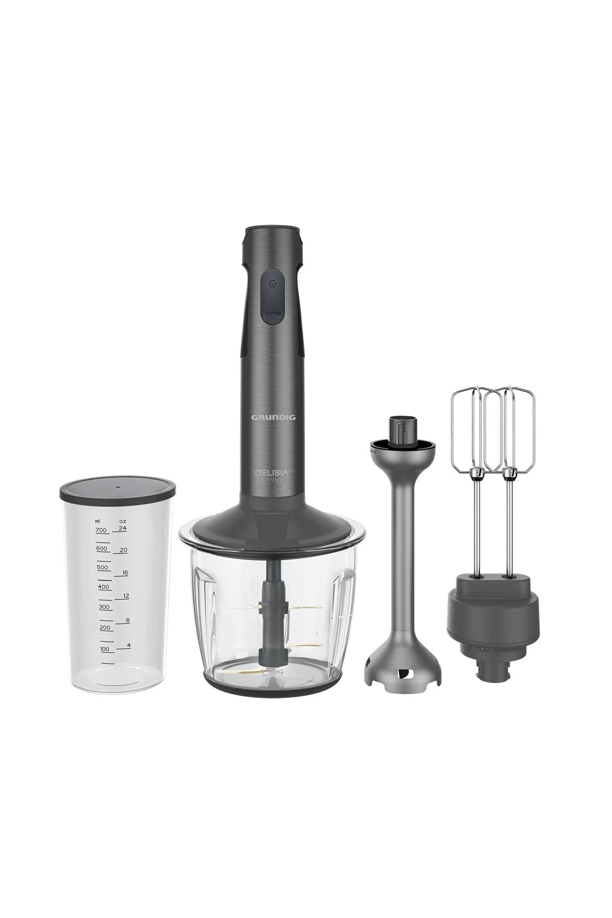 Grundig-Glass Bowl-Stick Blender - Set with Whisk and Shredding Function 1