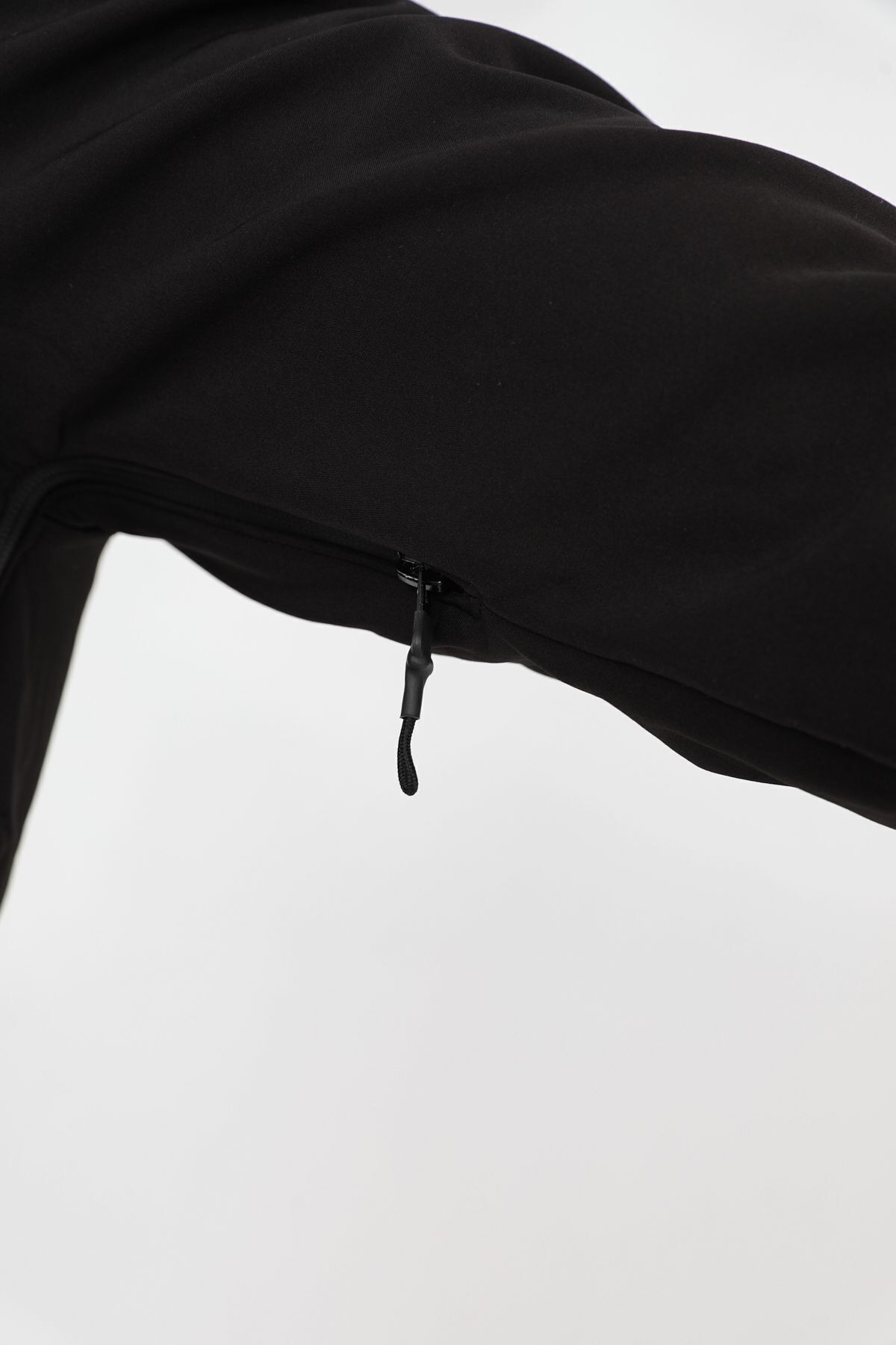 Camp457 Outdoor Softshell Su Ve Rüzgara Dayanıklı Içi Polar Seyyar Kapüşonlu Erkek Siyah Taktik Mont — مشکی camp457 — تصویر 6 از 8