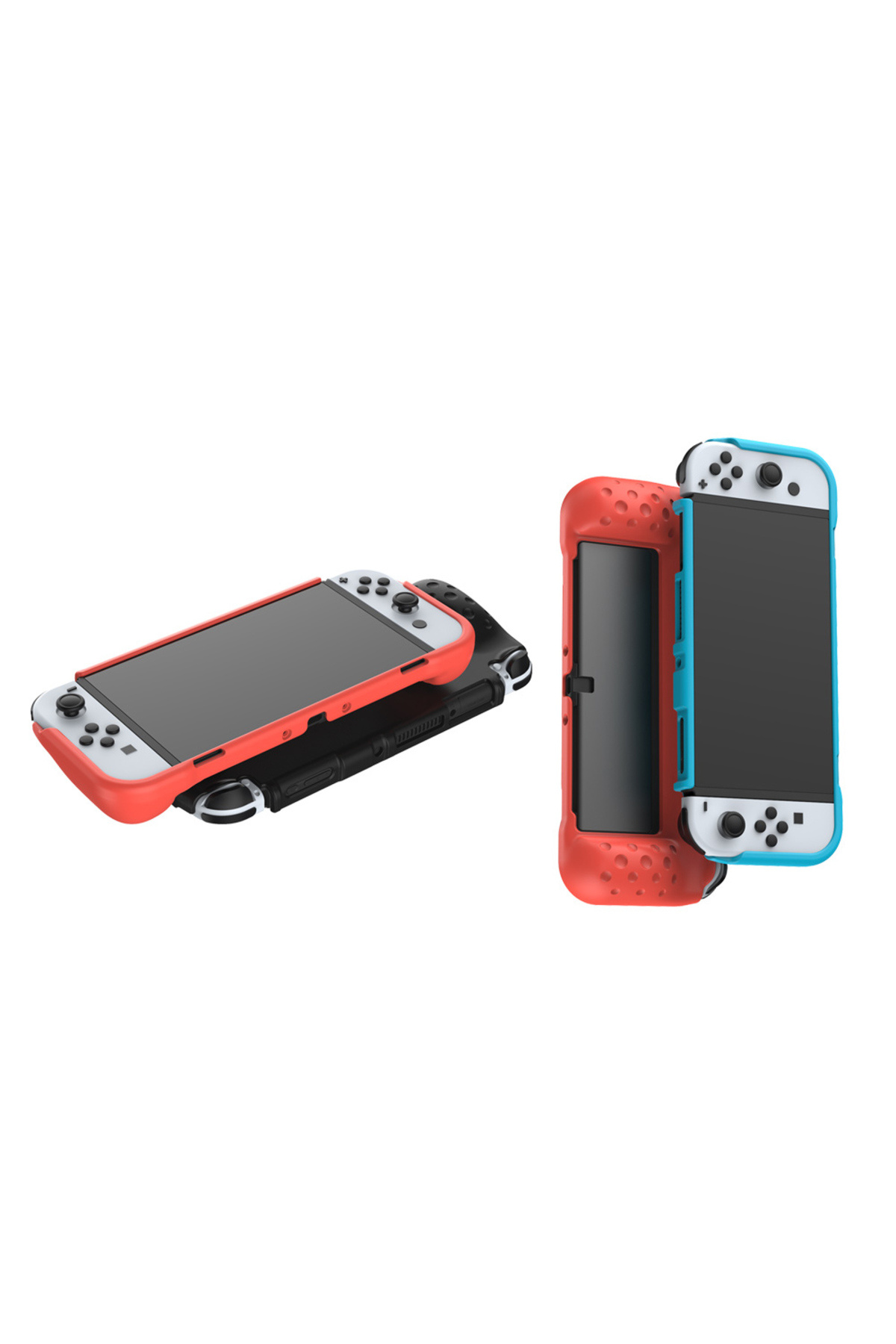Nintendo Switch OLED El Destekli Grip Tasarımlı Koruyucu Silikon Kılıf 8