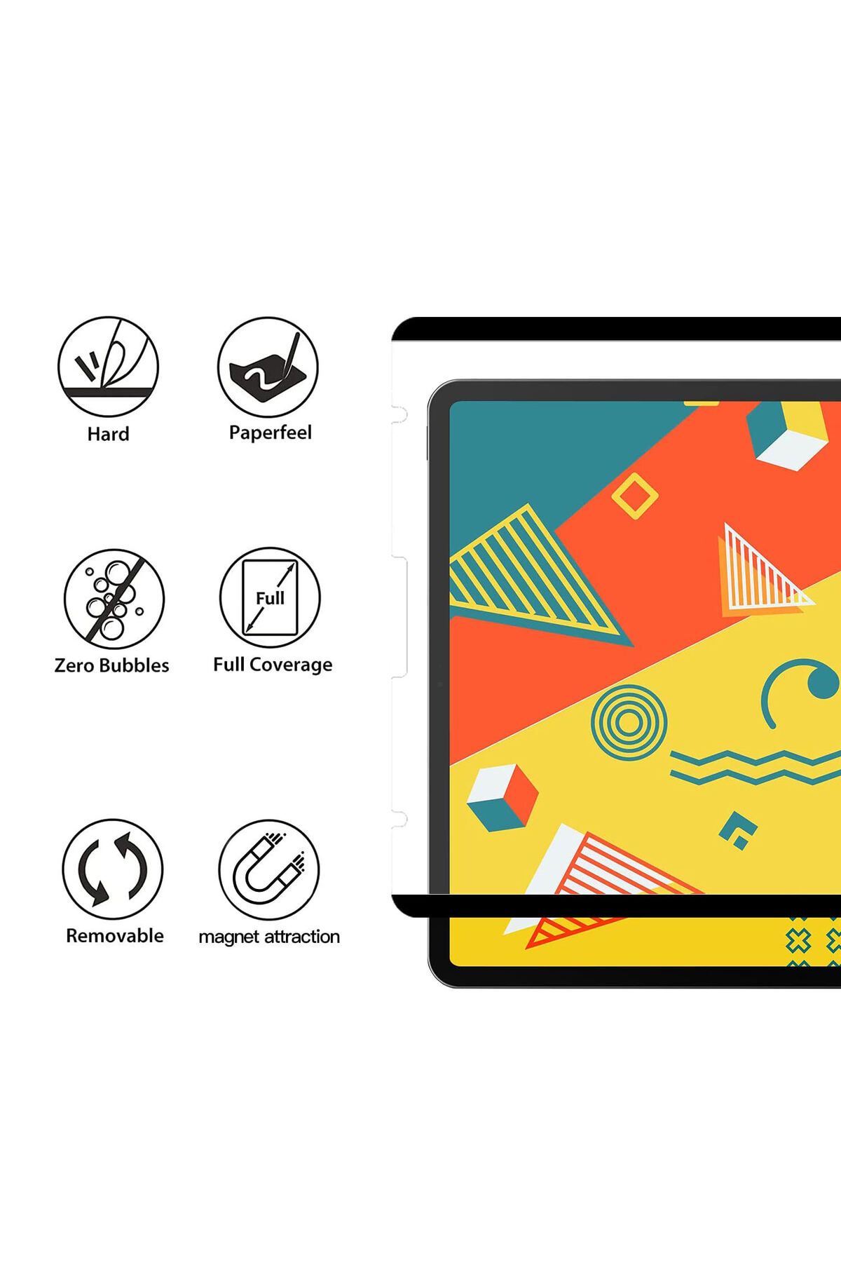 Deppo Trend-Easy Use Screen Protector Compatible for Samsung Tab S9 Fe Plus - Paper Like Paper Feeling 5