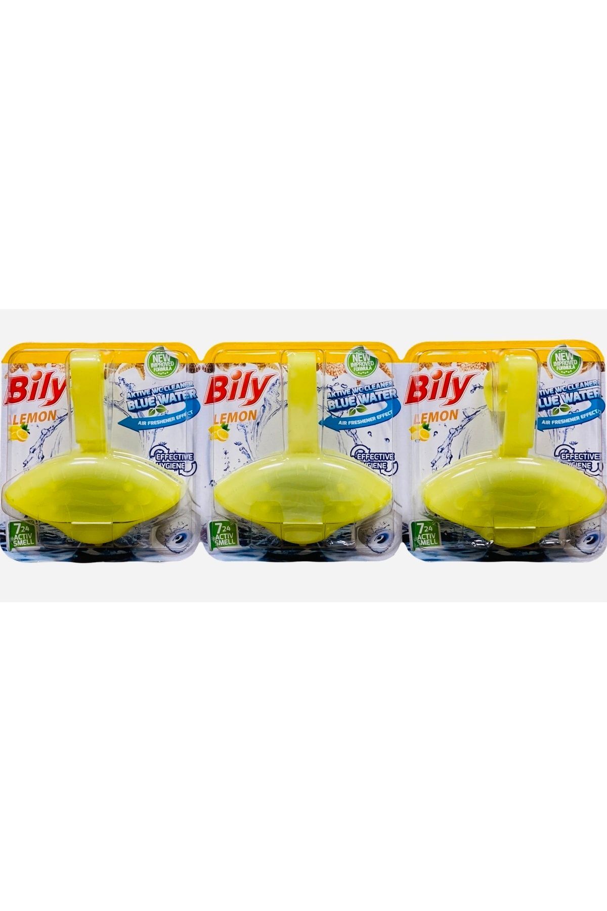 Bily Shell Wc Klozet Blok Lemon Mavi Su Etkili 3x40g