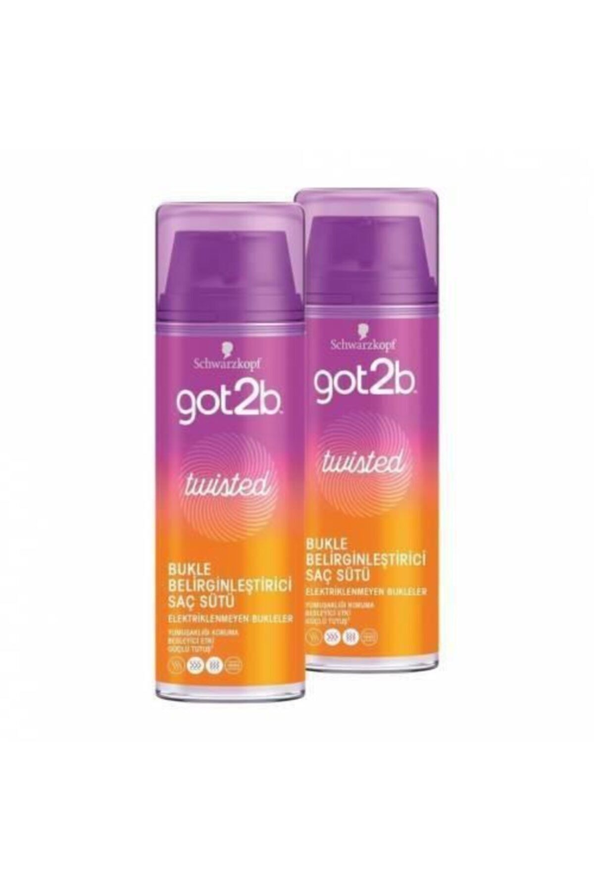 اسپری مو فرهای پیچ خورده شیر قابل توجه 150 میل X 2 Got2B