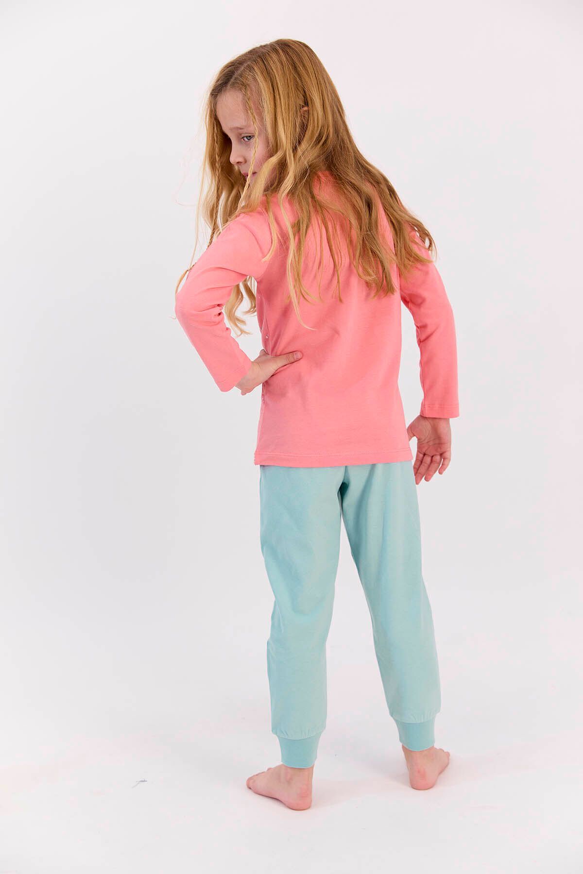 Lola & Bugs Bunny-Bugs Bunny Licensed Snow Coral Pajama Set for Girls 2