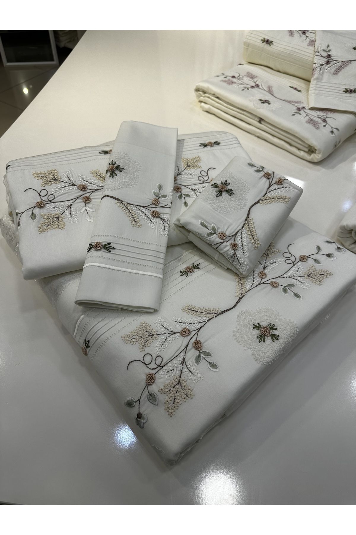 سرویس خواب  بژ incisecrethome | 8251857259 اورجینال - تصویر 3