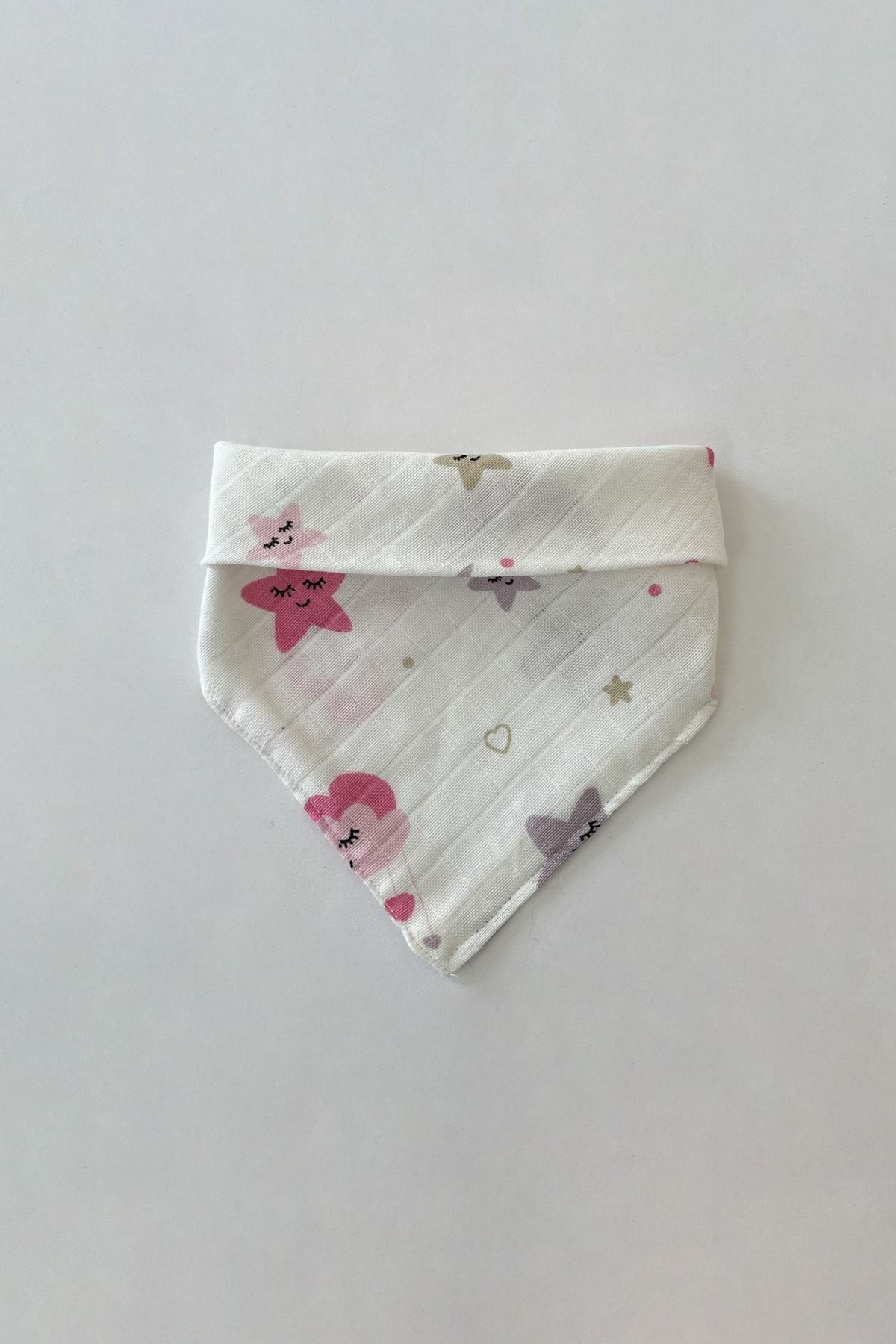 lilamtasarım %100 Organik Pamuk Çift Katlı Müslin Kumaş Çıtçıtlı Bebek Salya Önlük Fular Çift Katlı 1 Adet fotoğrafı 3 (önizleme)