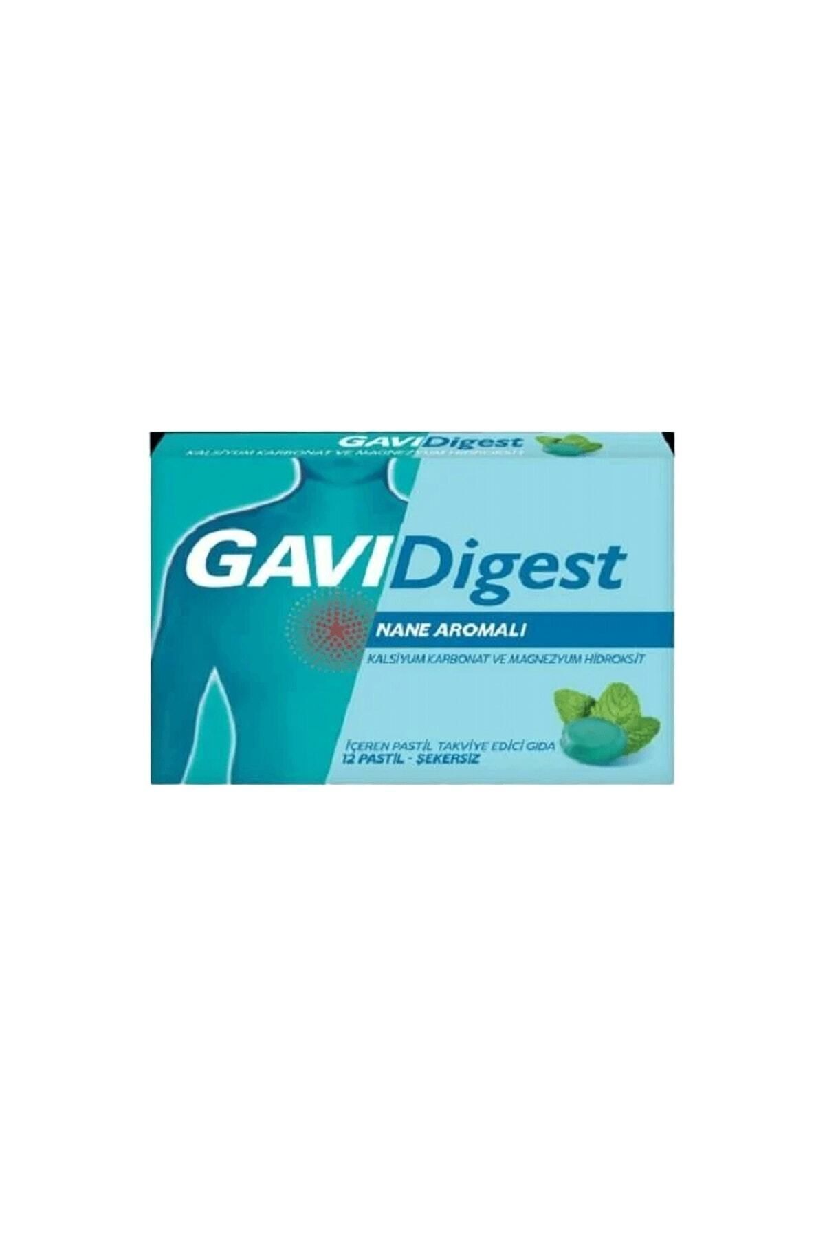 GAVİ Digest со вкусом мяты, 12 пастилок