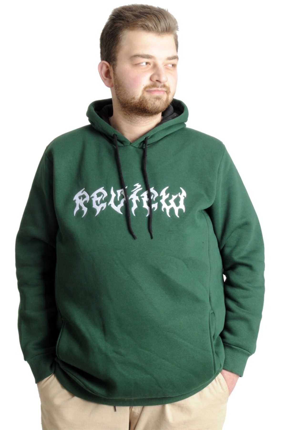 Mode XL Erkek Sweat Kapşon Kuplu REVIEW 22519 Nefti