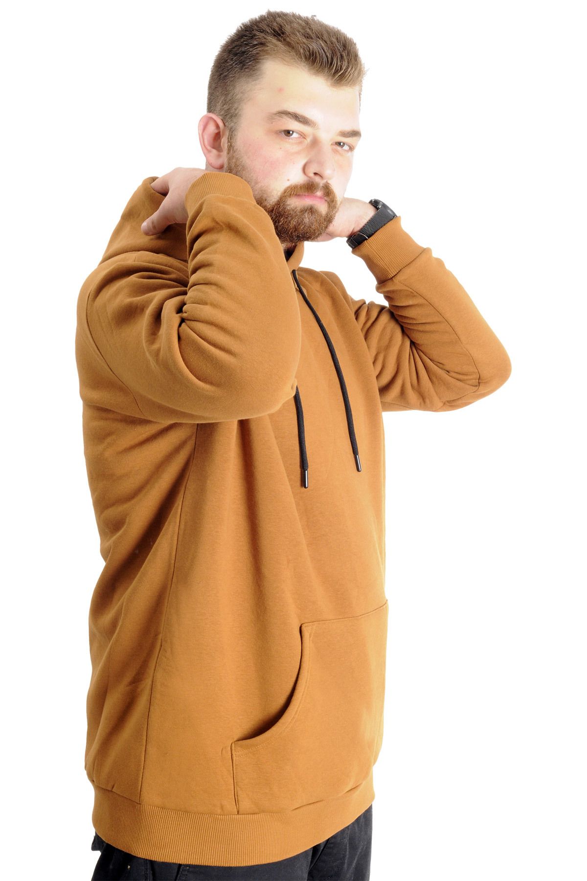 ModeXL-مودا XL مقاس كبير سويت هودي كانجارو جيب أساسي 20562 جملي 3