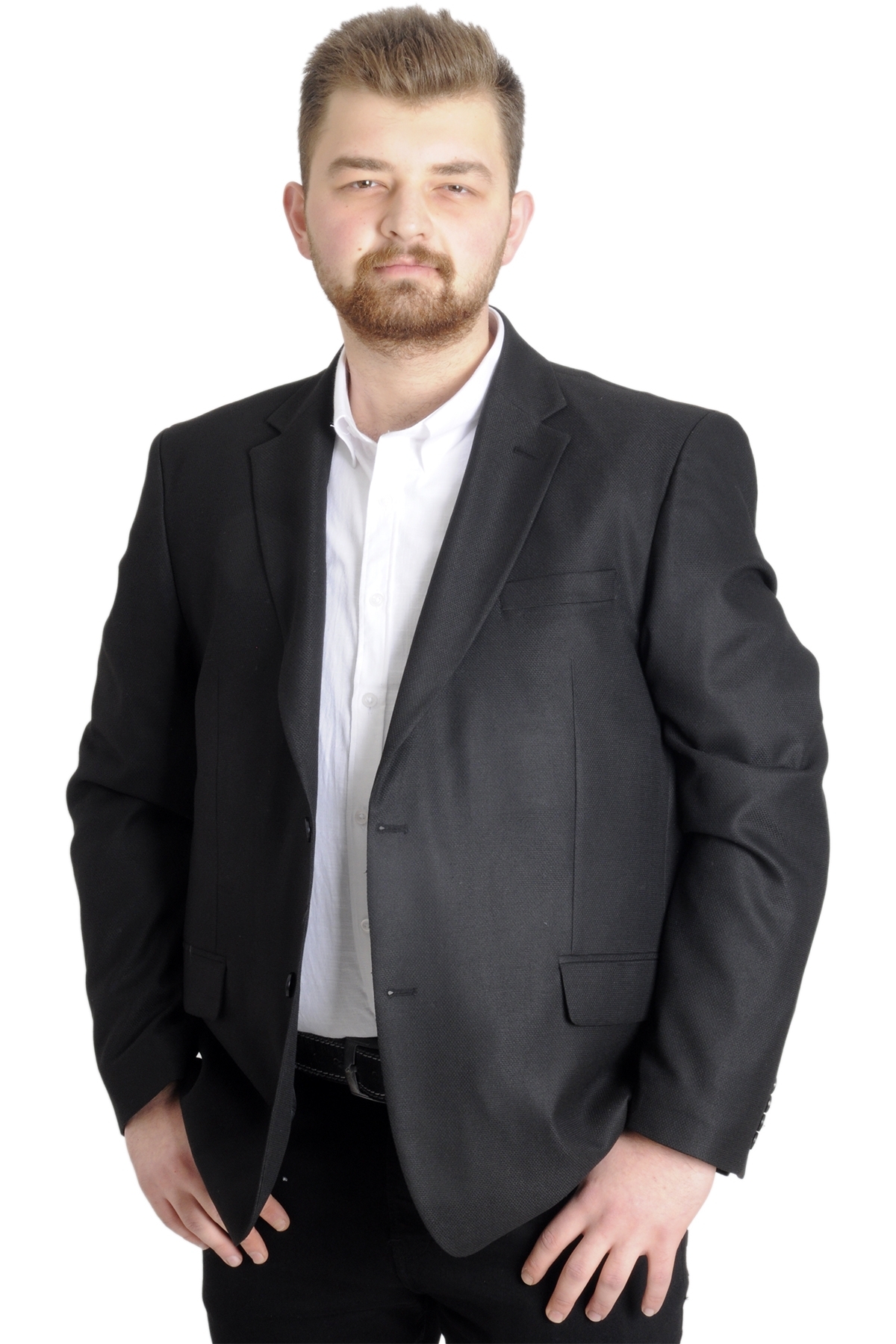 کاپشن مردانه سایز بزرگ Mode Xl، بلیزر Perfetto Plus، کد ۲۱۰۲۲، مشکی