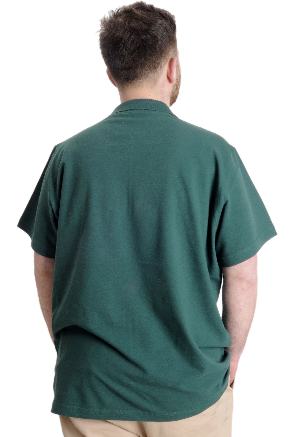ModeXL-Ανδρικό μπλουζάκι Mode Xl Plus Size Polo Fragmented 23325 Nefti 4