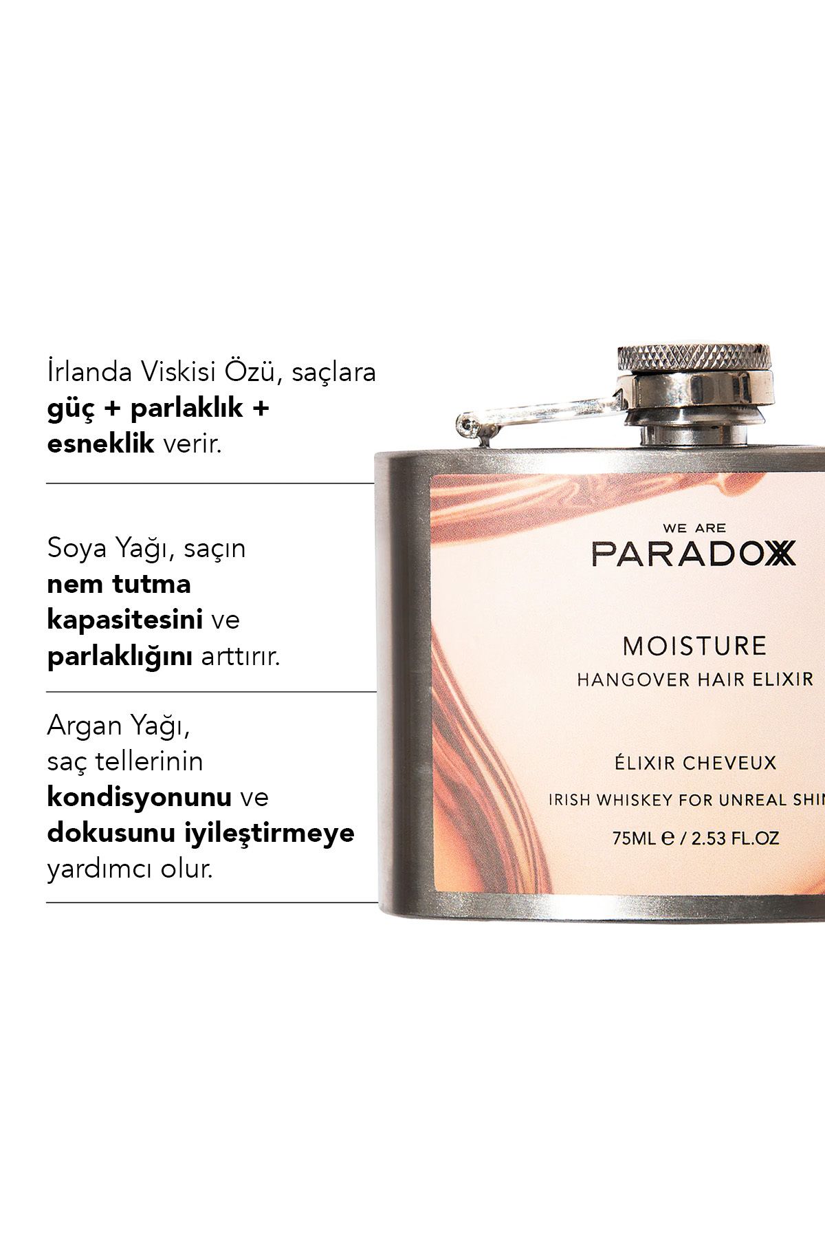 We Are Paradoxx-Moisture Hangover Hair Elixir Versatile Life-Saving Vegan Hair Elixir 75 ml 3