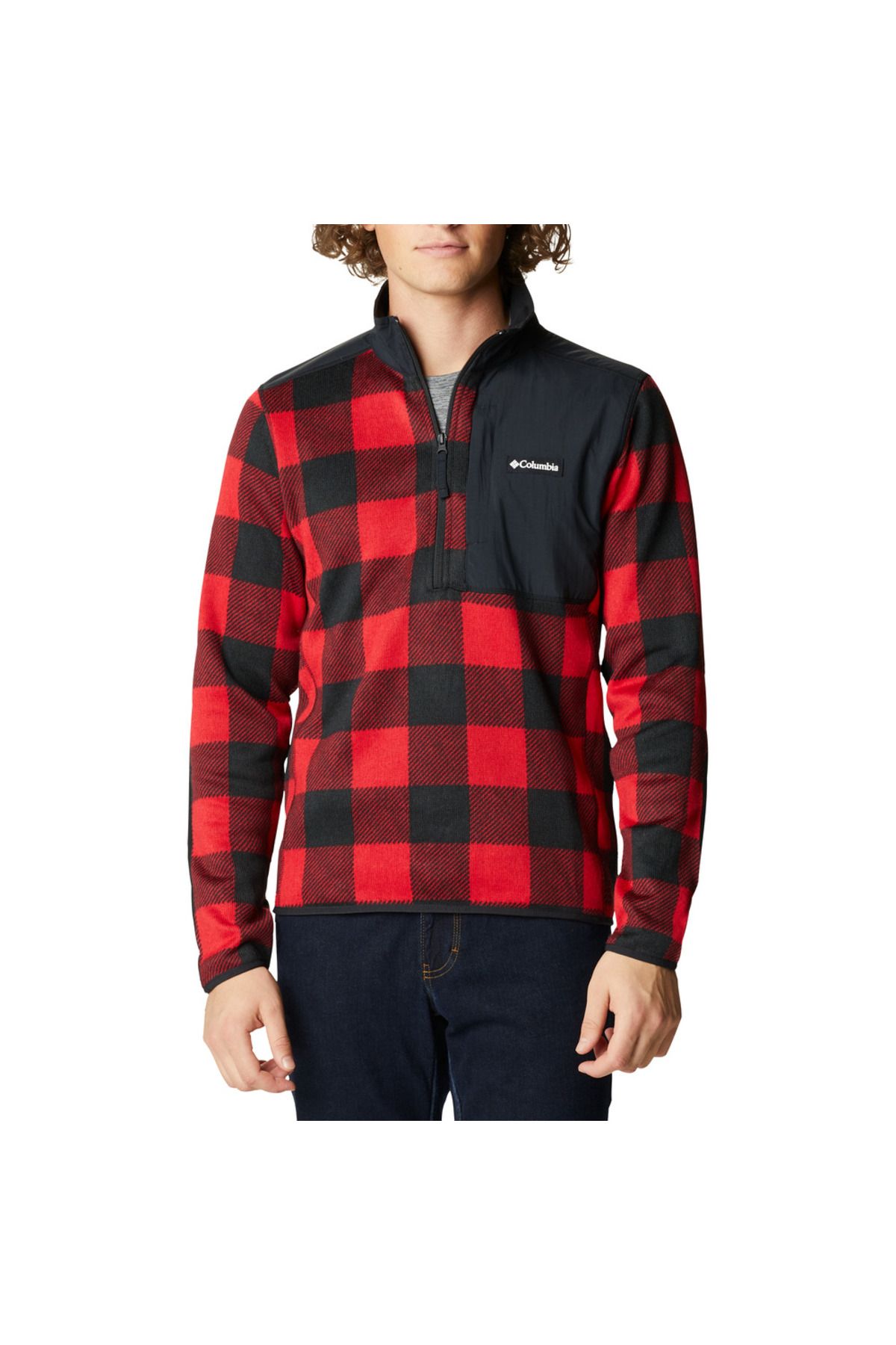 Columbia Sweater Weather Printed Men s Half Zip Fleece Top