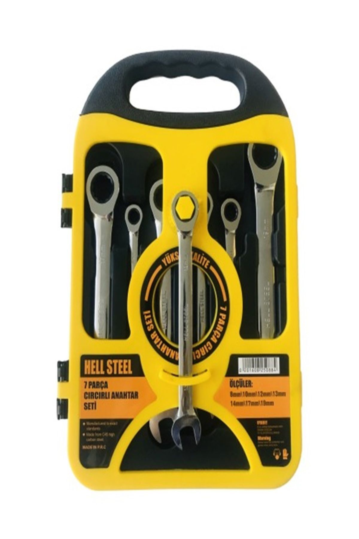 FRT 7 Parça Cırcır Anahtar Seti Cırcır Set 8-19 Mm