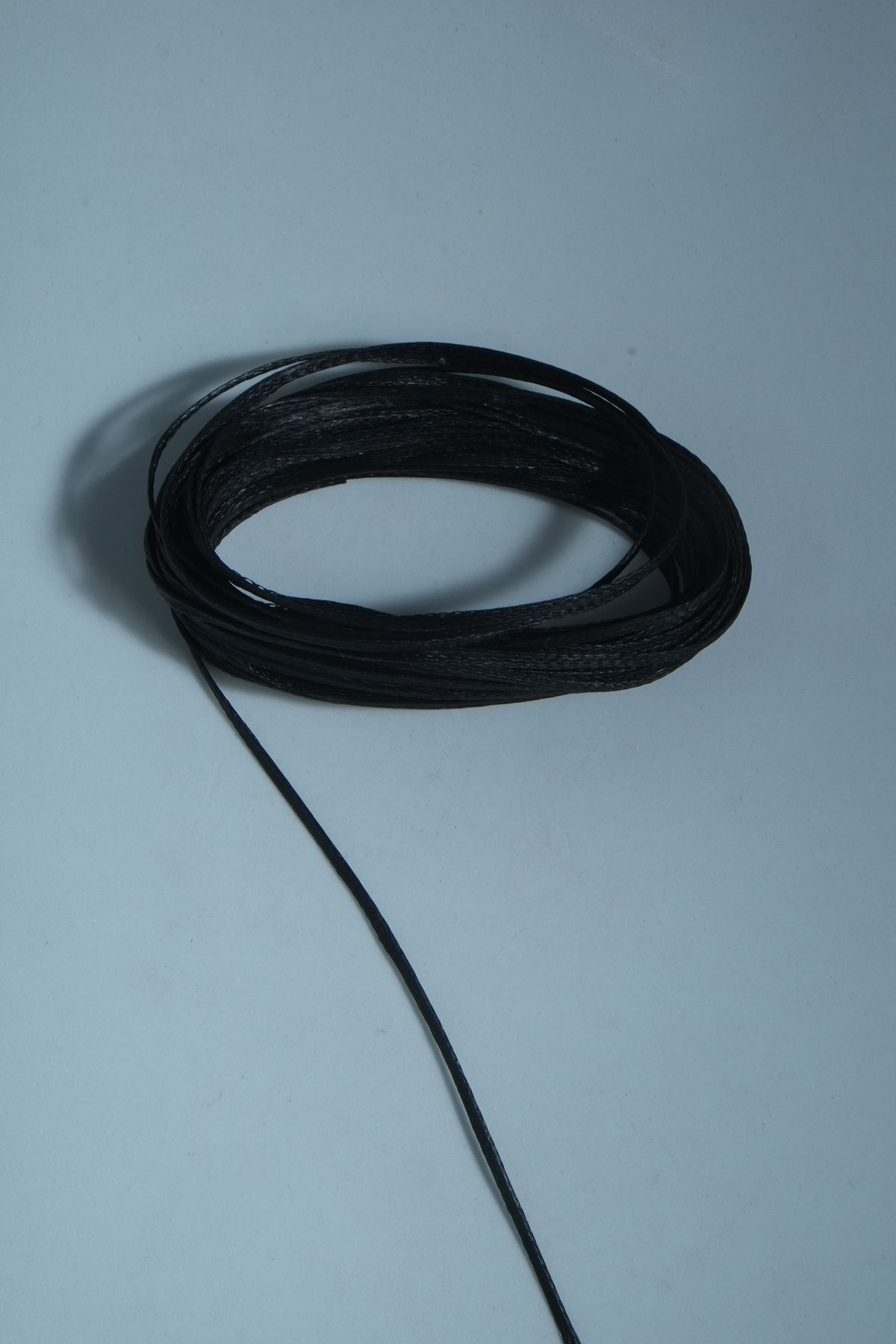 Siyah 10 Metre 2.5 Mm Yassı Mumlu Ip Saraç Ipi Kolye Ipi, Takı Tasarım Ipi, Bileklik Ipi,
