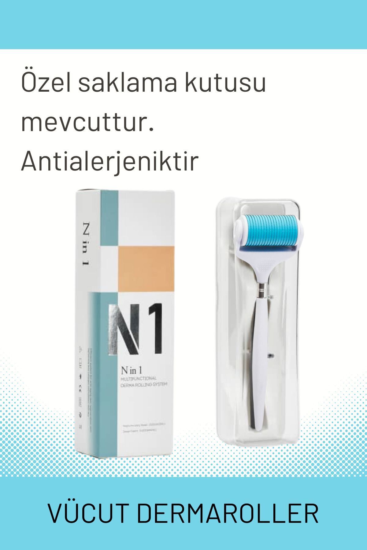 N In 1 - 300mm 1200 Needle Body Dermaroller Dermapolin