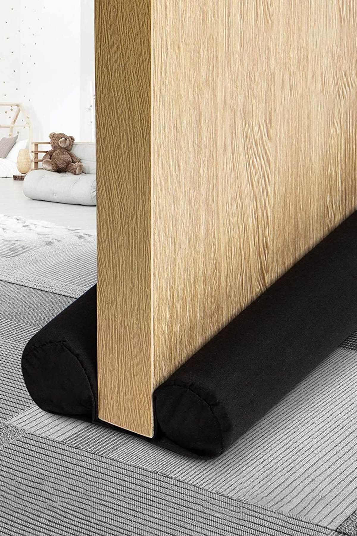 2 Pieces Under Door Anti-Wind Heat Insulation Sponge Spoiler Spoiler Dust Cold Sponge Double Sided