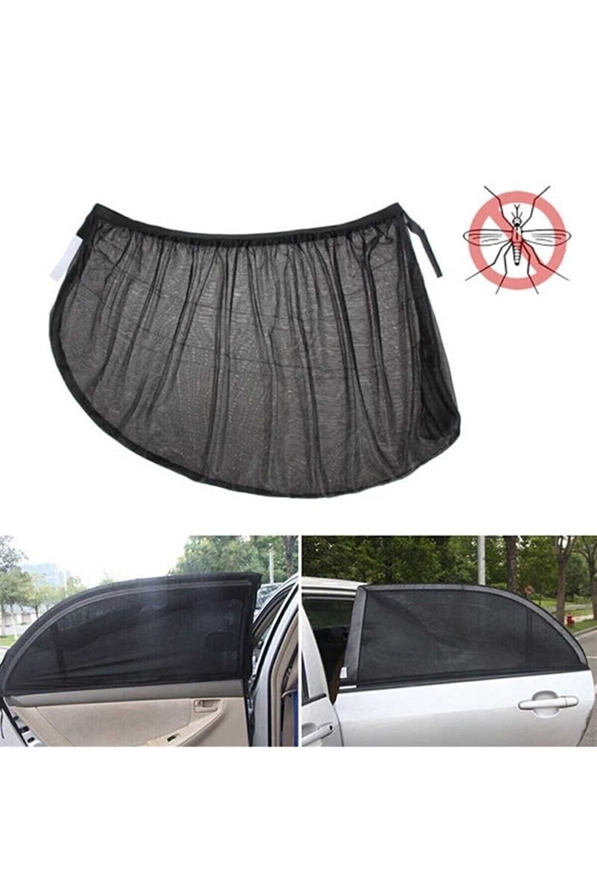 BYENS 2 Adet Oto Güneşlik Perde Araba Yan Cam Perdesi Önleyici Araç Içi Güneşliği Için Güneş Sinekliği fotoğrafı 3 (önizleme)
